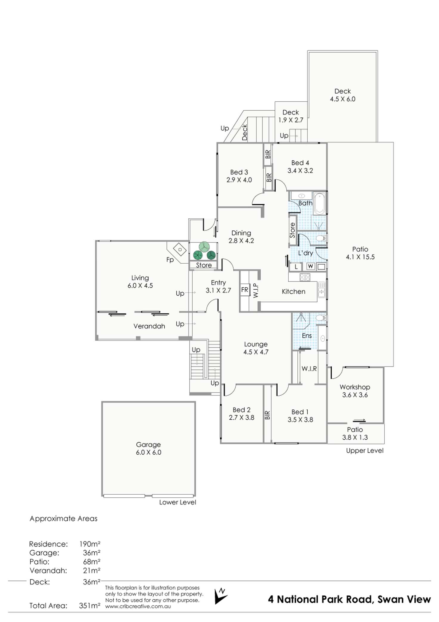 Floorplan of Homely house listing, 4 National Park Road, Swan View WA 6056