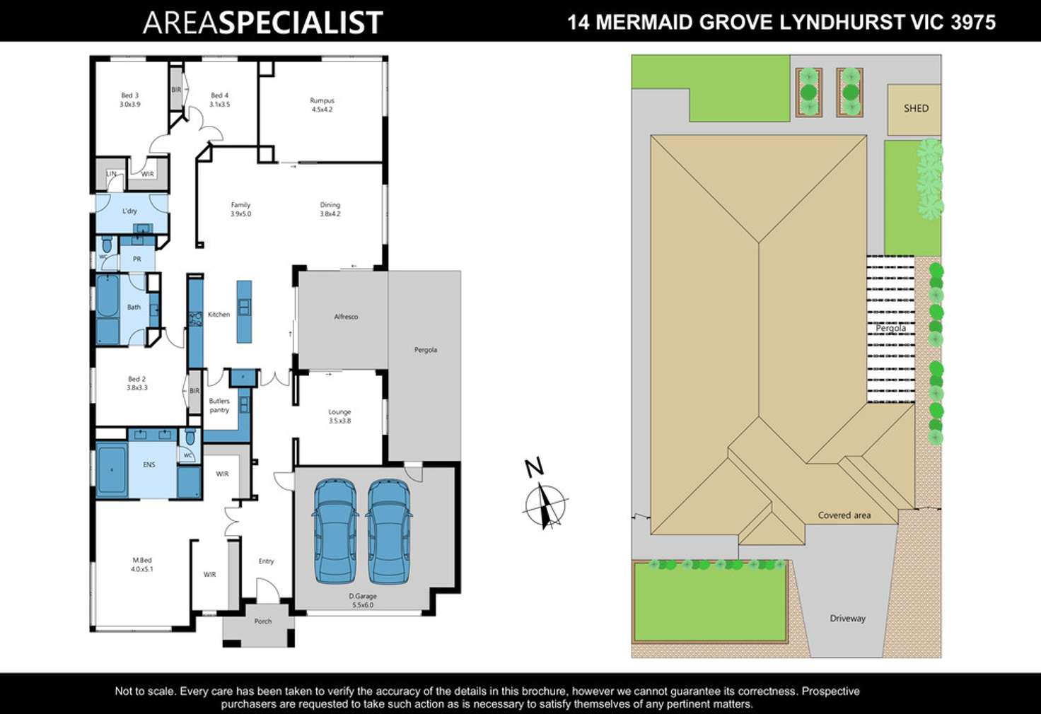 Floorplan of Homely house listing, 14 Mermaid Grove, Lyndhurst VIC 3975