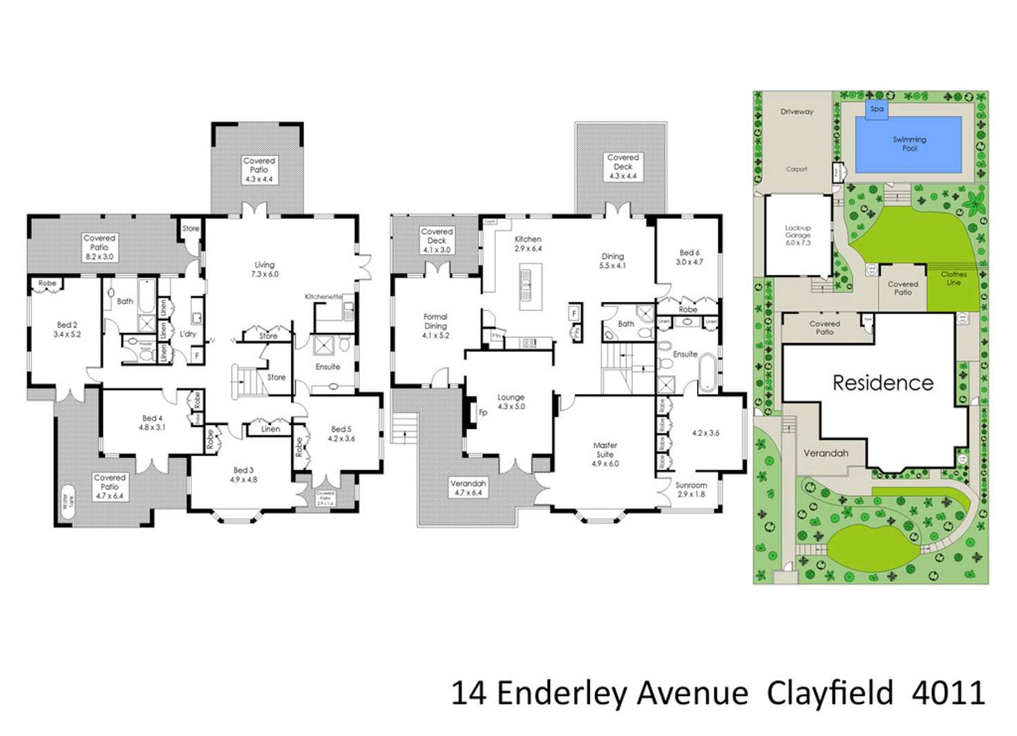 Floorplan of Homely house listing, 14 Enderley Avenue, Clayfield QLD 4011