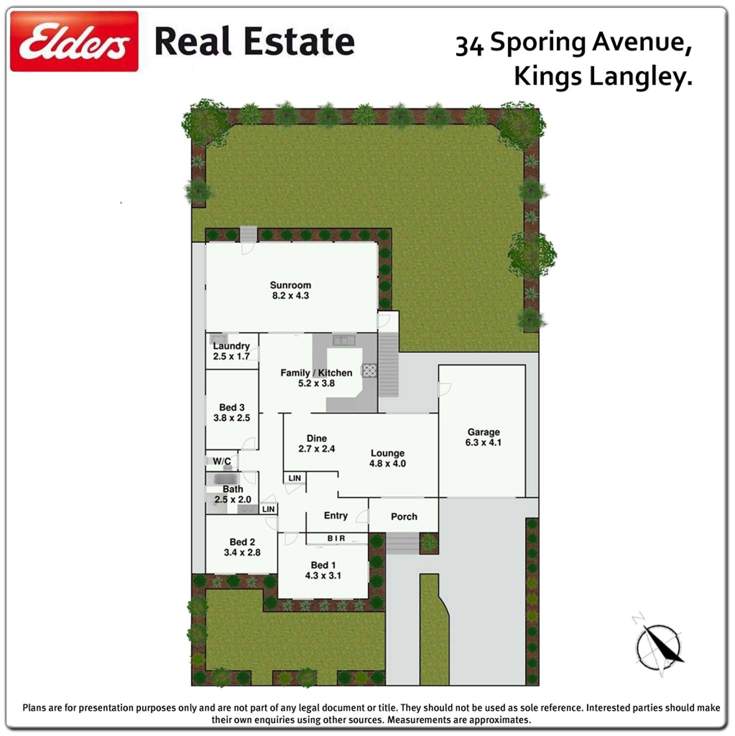 Floorplan of Homely house listing, 34 Sporing Avenue, Kings Langley NSW 2147