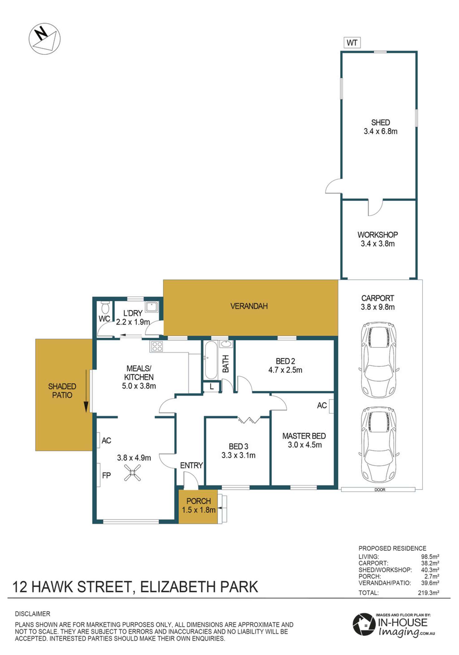 Floorplan of Homely house listing, 12 Hawk Street, Elizabeth Park SA 5113