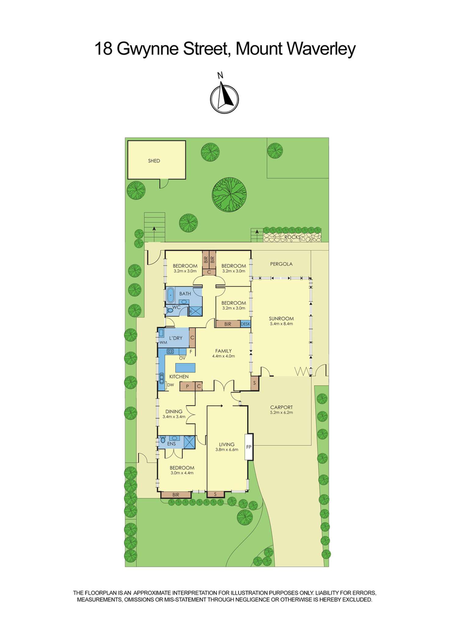 Floorplan of Homely house listing, 18 Gwynne Street, Mount Waverley VIC 3149