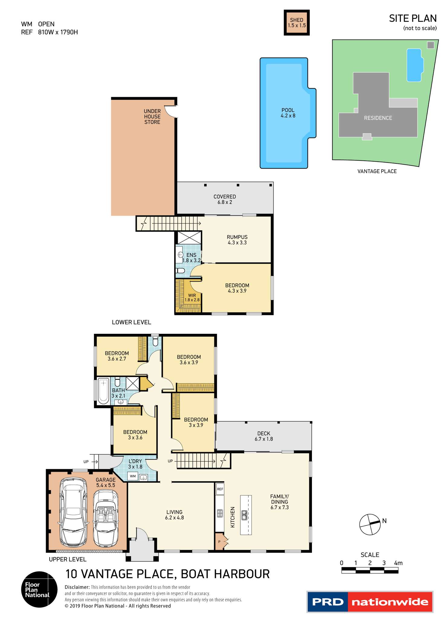 Floorplan of Homely house listing, 10 Vantage Place, Boat Harbour NSW 2316