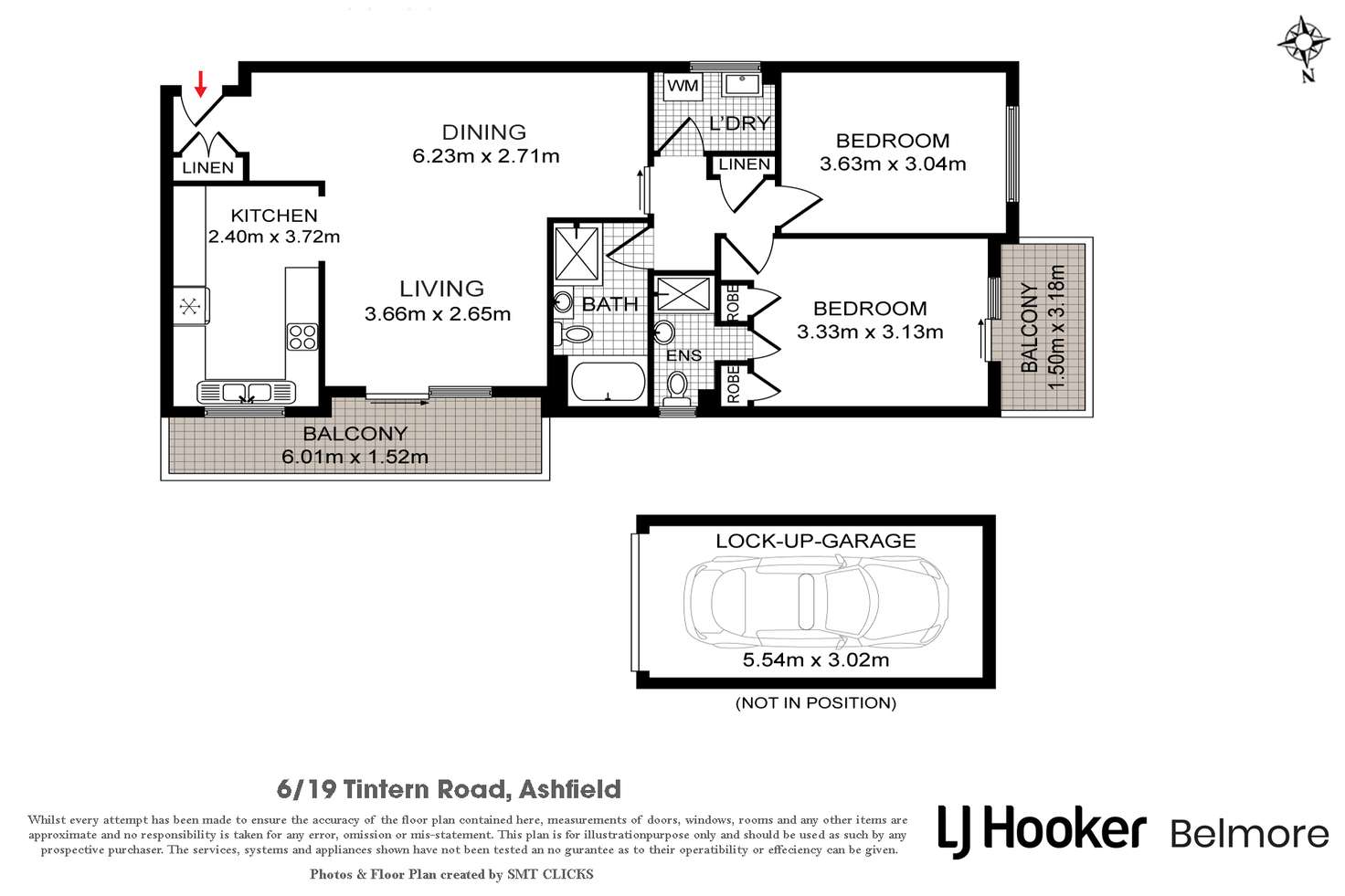 Floorplan of Homely apartment listing, 6/19 Tintern Road, Ashfield NSW 2131