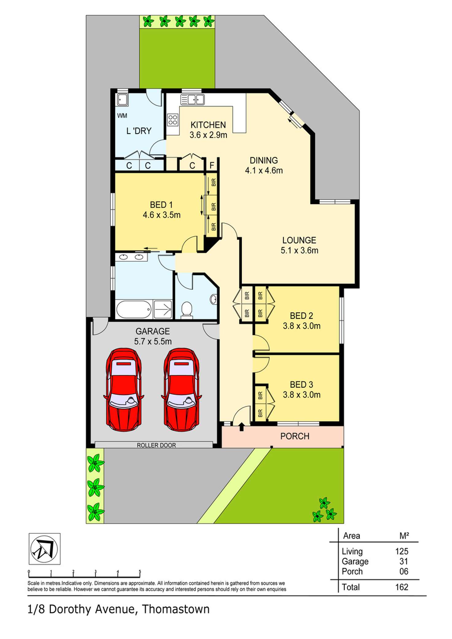 Floorplan of Homely unit listing, 1/8 Dorothy Avenue, Thomastown VIC 3074