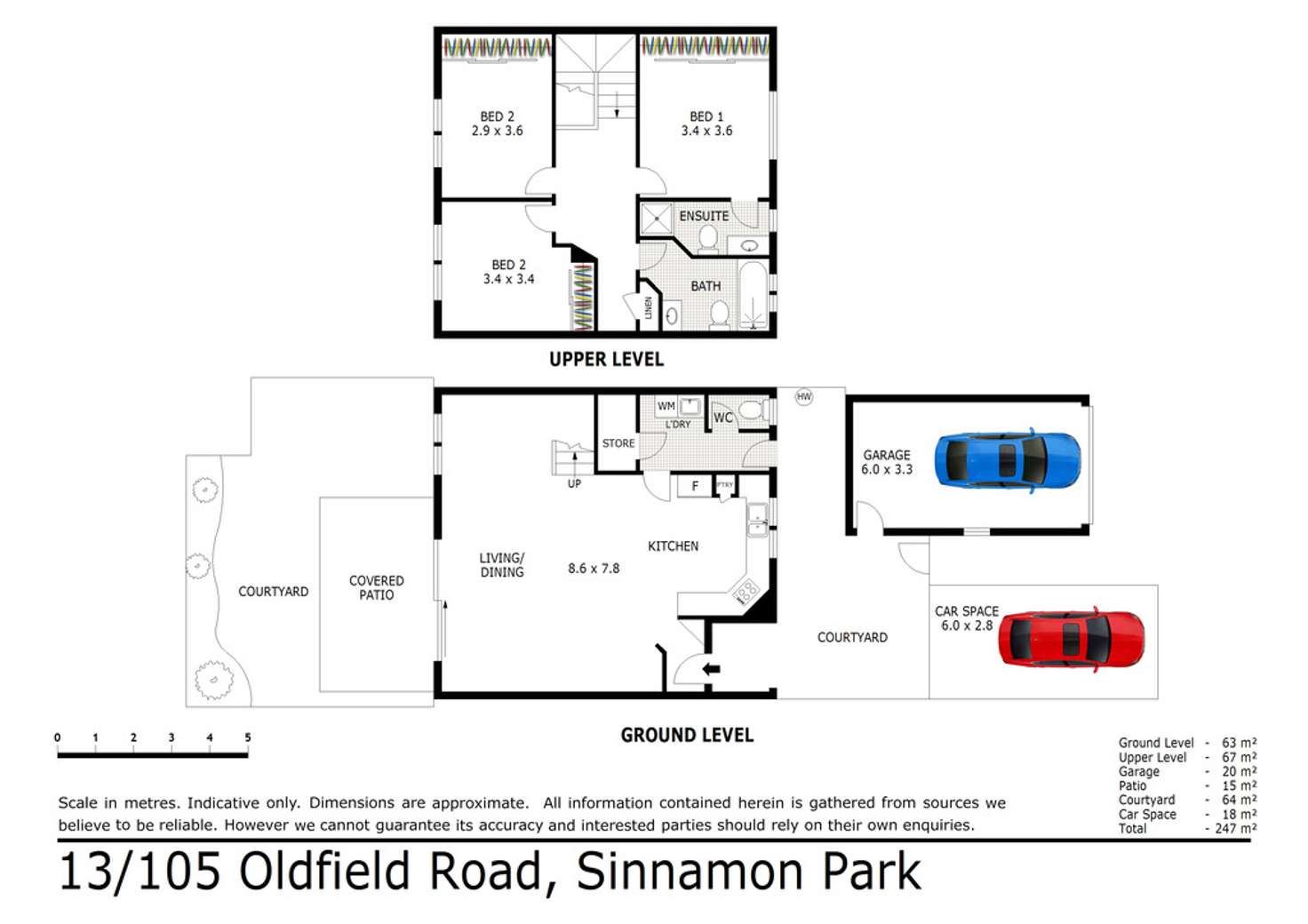 Floorplan of Homely townhouse listing, 13/105 Oldfield Road, Sinnamon Park QLD 4073