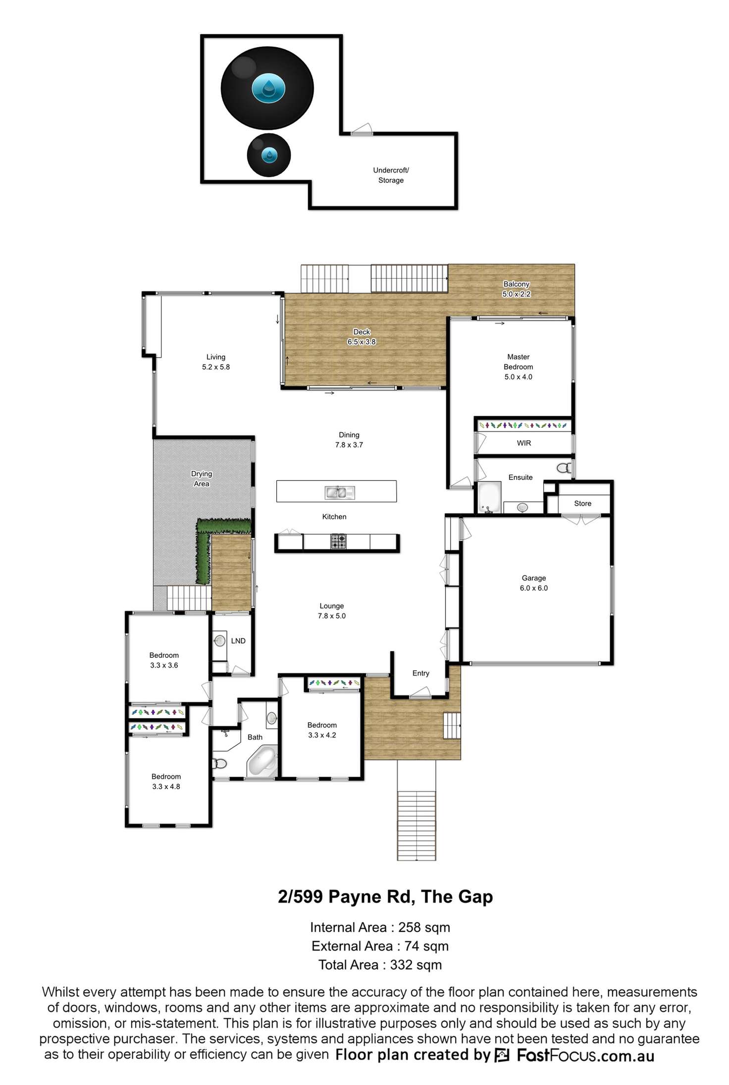 Floorplan of Homely house listing, 2/599 Payne Road, The Gap QLD 4061