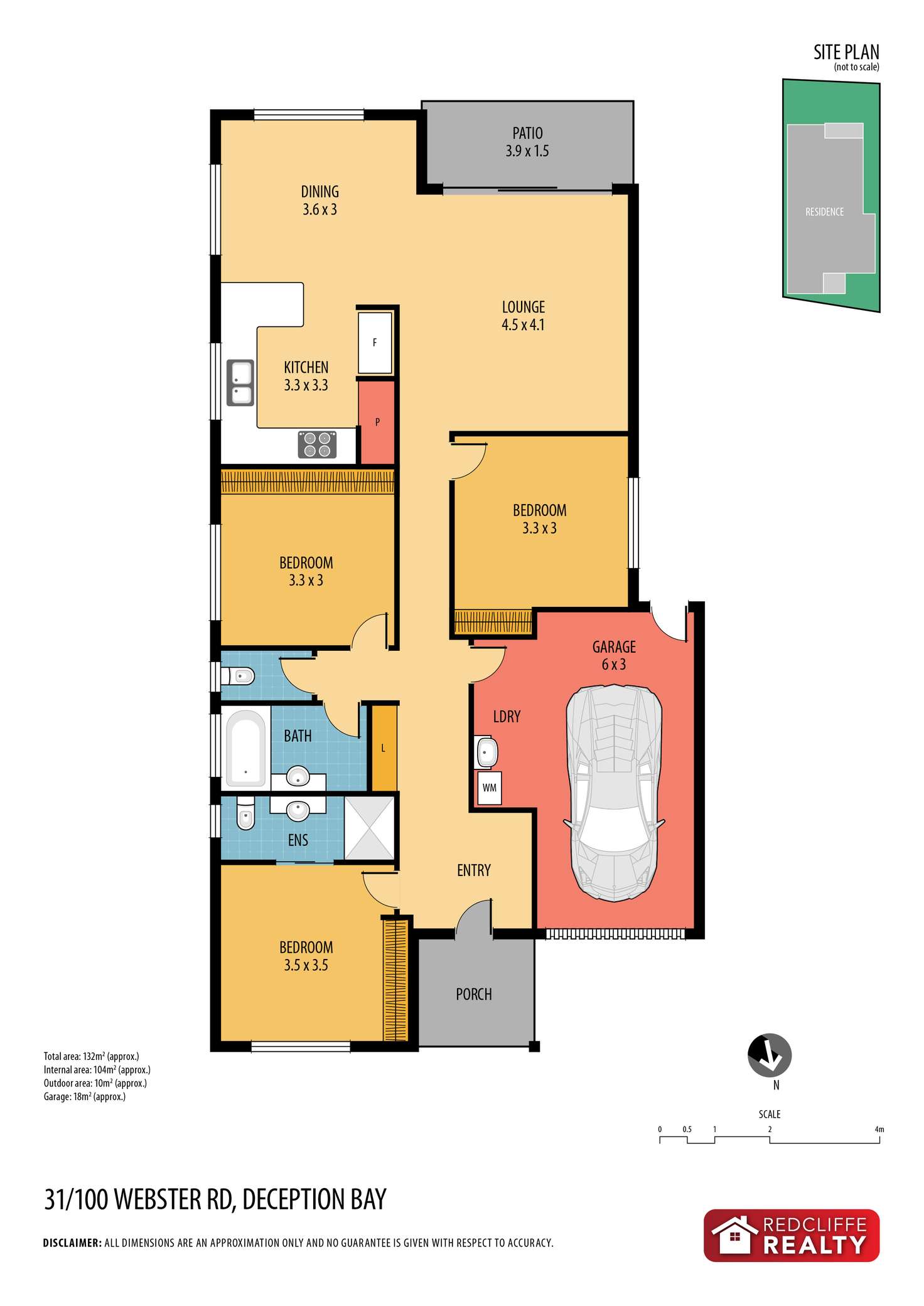 Floorplan of Homely unit listing, 31/100 Webster Road, Deception Bay QLD 4508