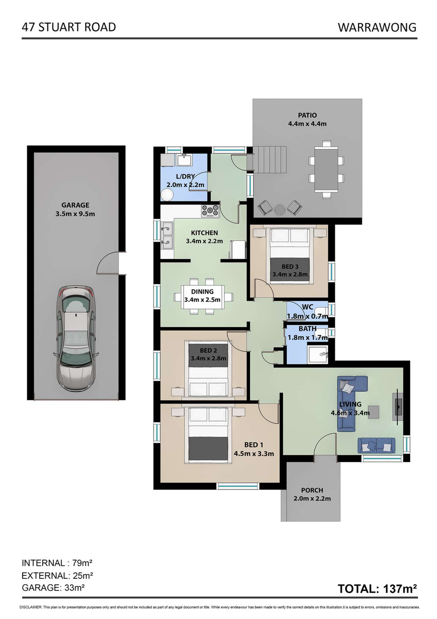 Floorplan of Homely house listing, 47 Stuart Road, Warrawong NSW 2502