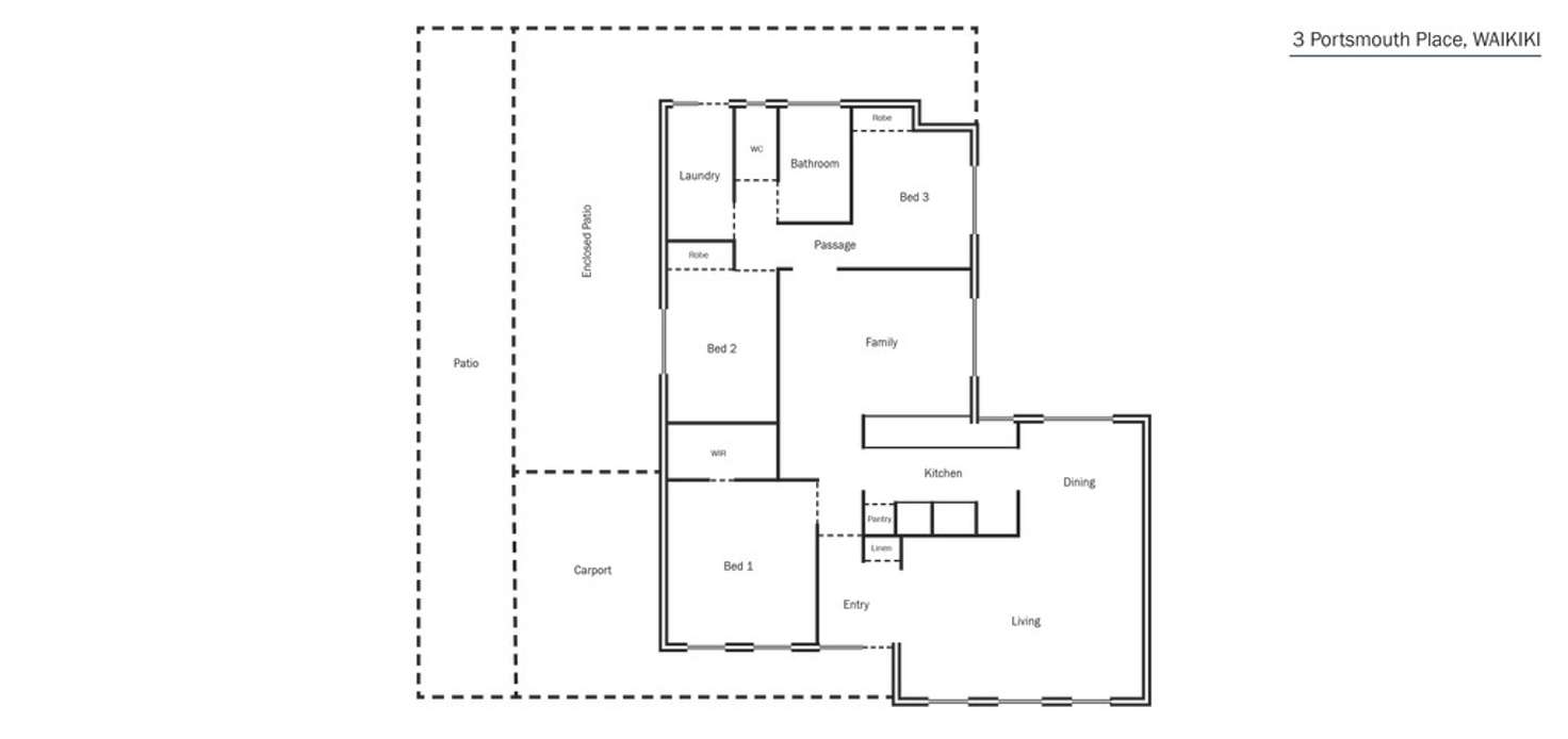 Floorplan of Homely house listing, 3 Portsmouth Place, Waikiki WA 6169