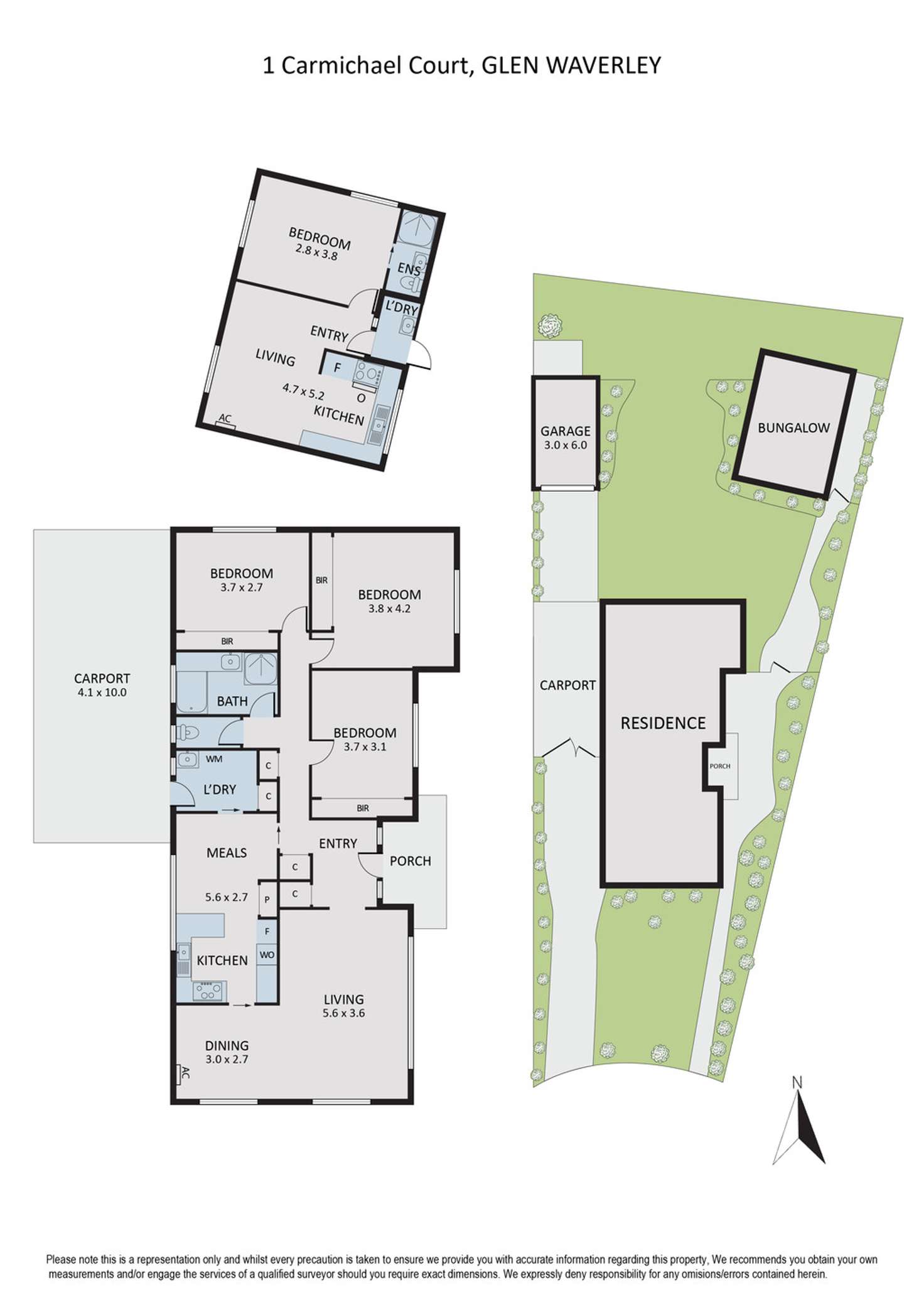 Floorplan of Homely house listing, 1 Carmichael Court, Glen Waverley VIC 3150