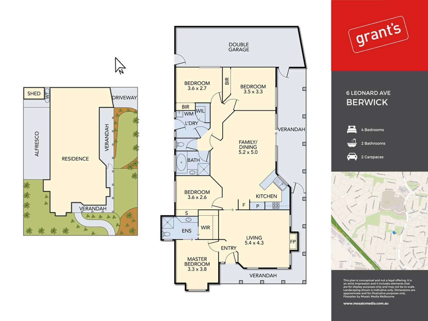 Floorplan of Homely house listing, 6 Leonard Avenue, Berwick VIC 3806