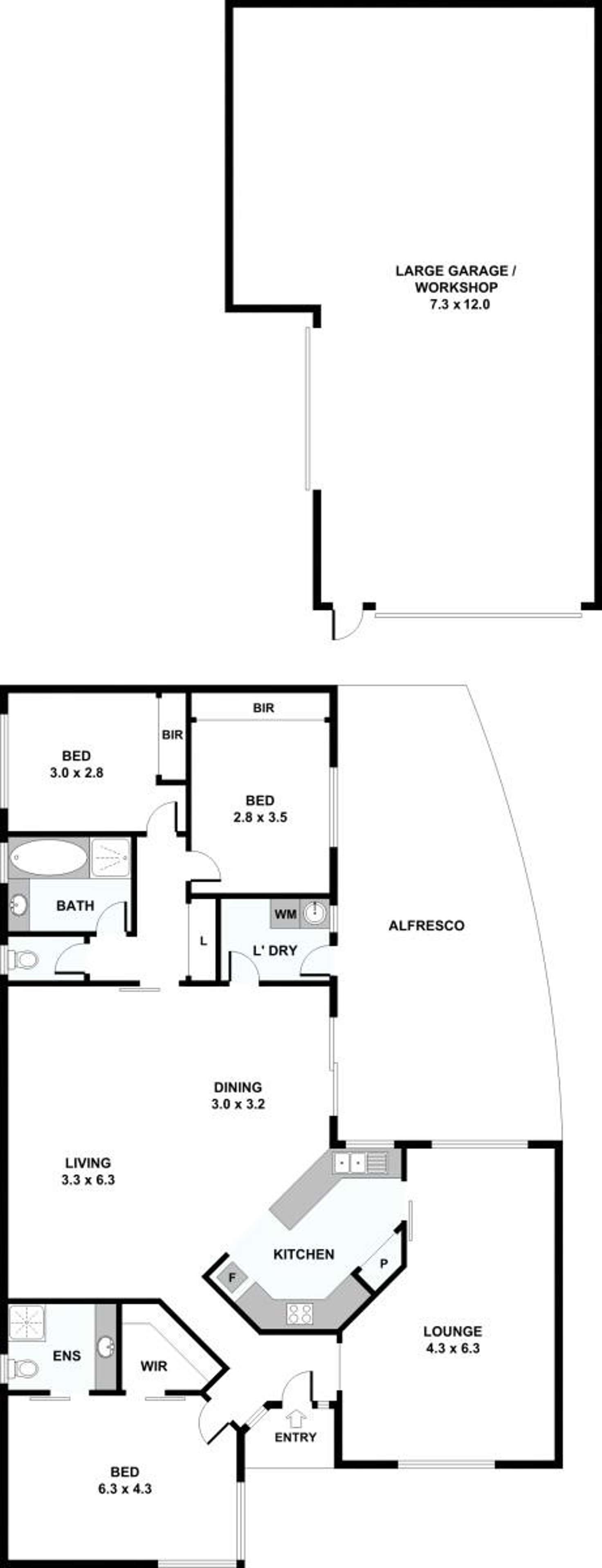Floorplan of Homely house listing, 57 Jacksons Road, Narre Warren VIC 3805