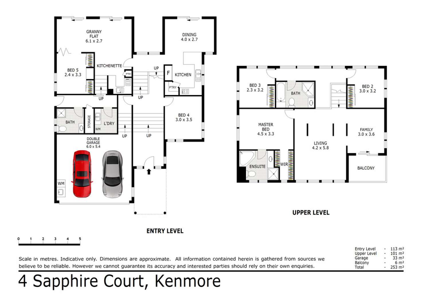 Floorplan of Homely house listing, 4 Sapphire Court, Kenmore QLD 4069