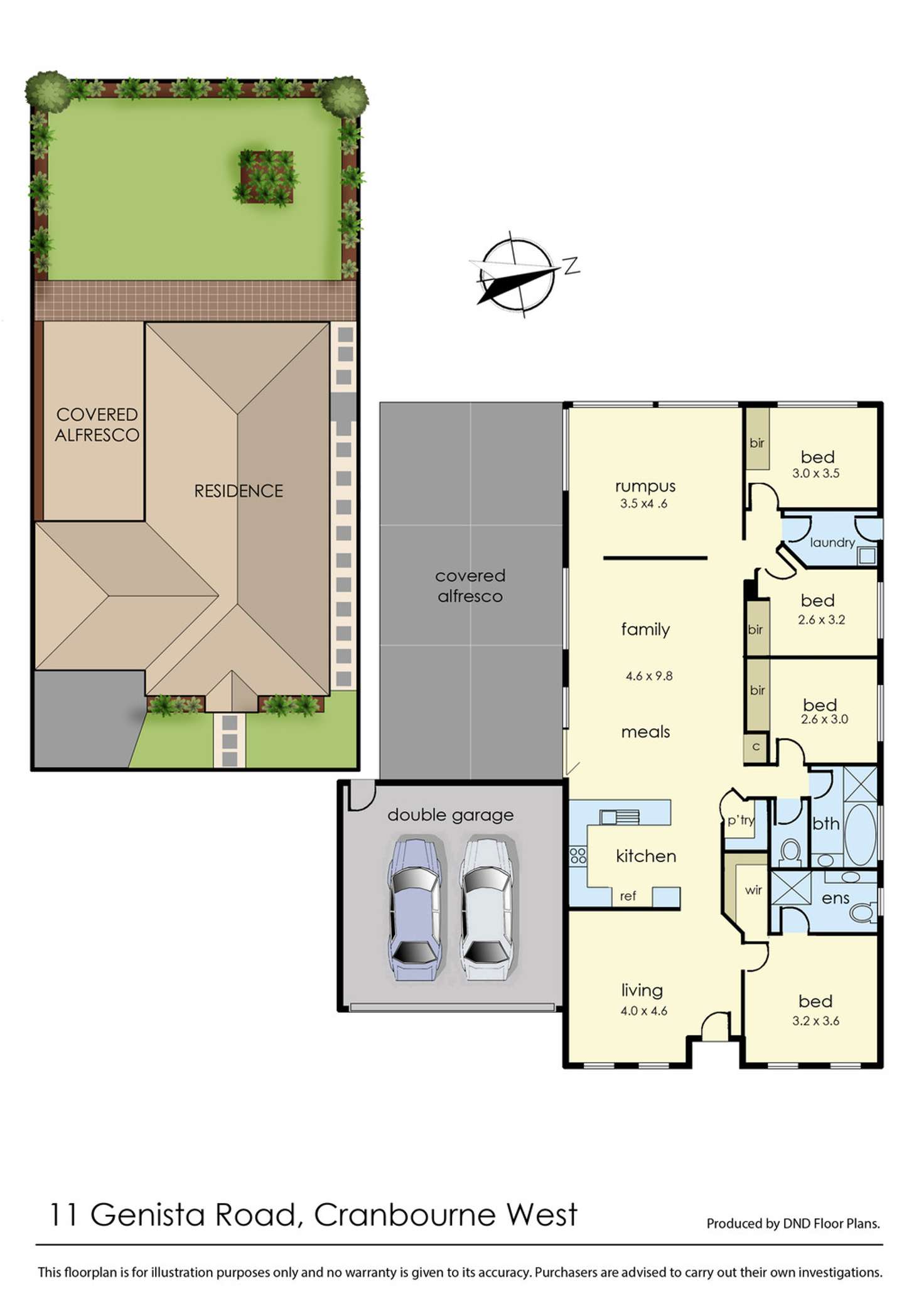 Floorplan of Homely house listing, 11 Genista Road, Cranbourne West VIC 3977