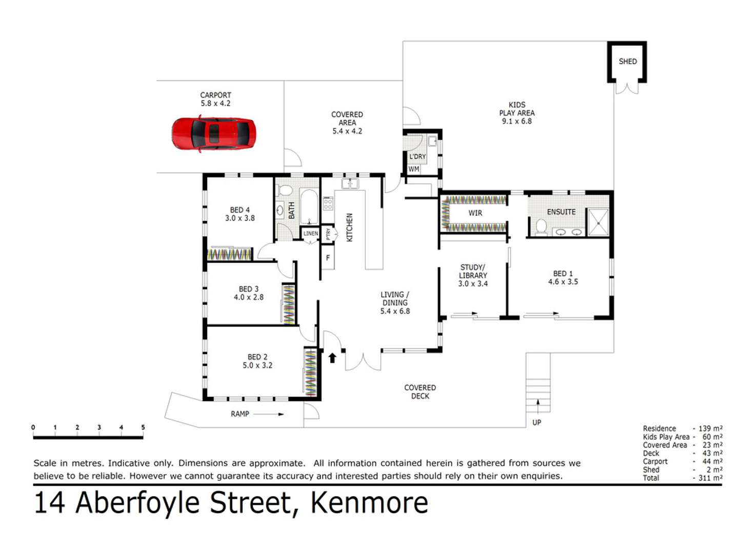 Floorplan of Homely house listing, 14 Aberfoyle Street, Kenmore QLD 4069