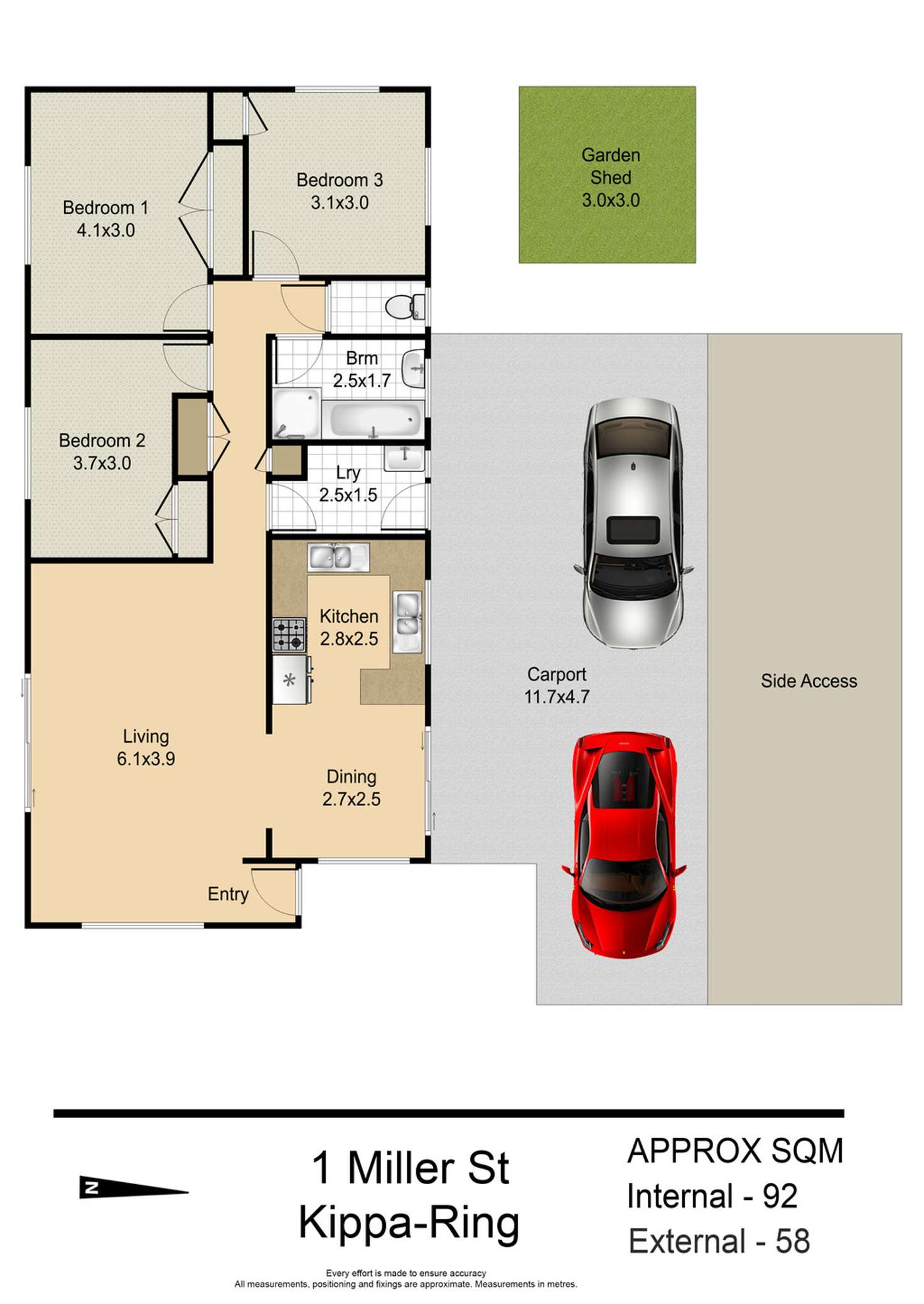 Floorplan of Homely house listing, 1 MILLER STREET, Kippa-ring QLD 4021