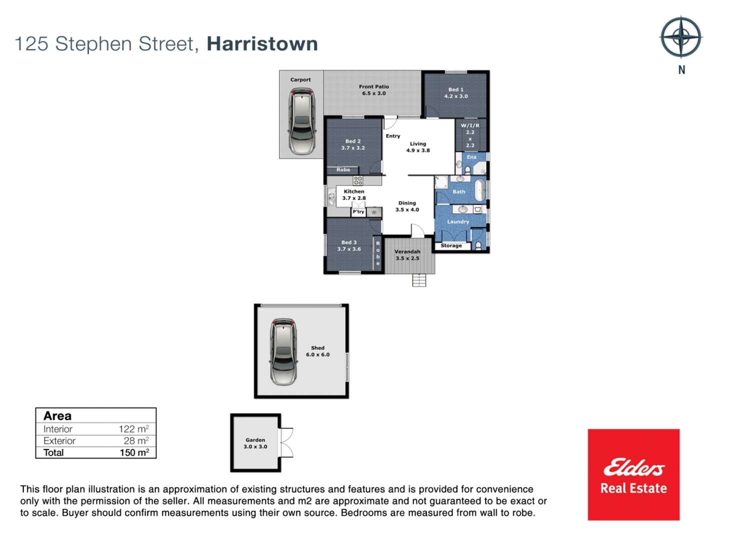 Floorplan of Homely house listing, 125 Stephen Street, Harristown QLD 4350