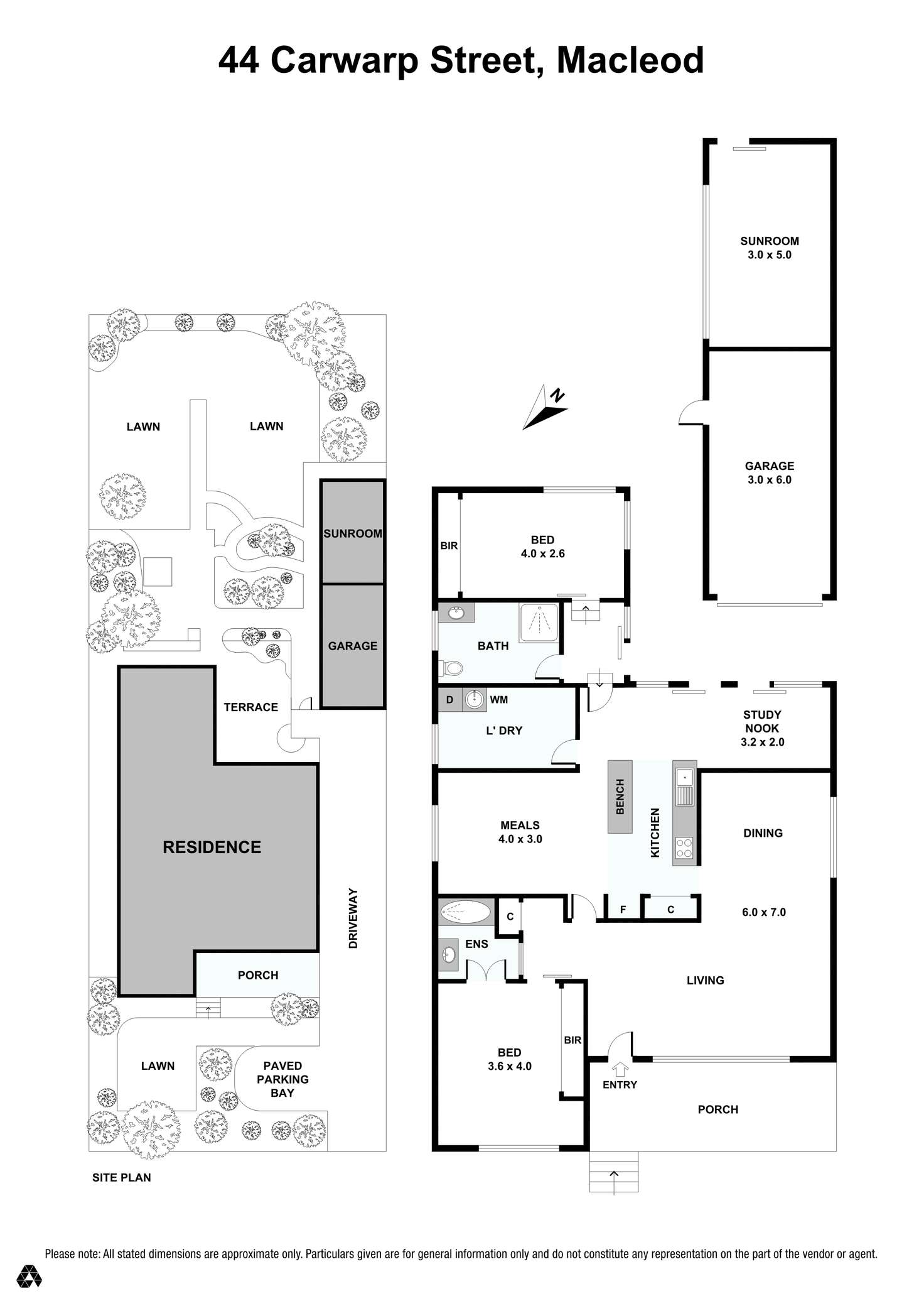 Floorplan of Homely house listing, 44 Carwarp Street, Macleod VIC 3085