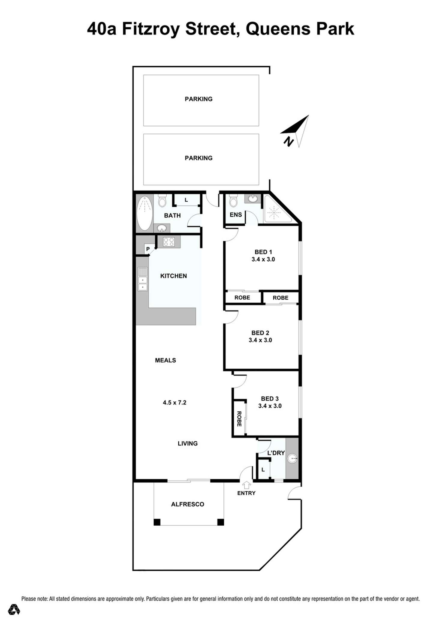 Floorplan of Homely house listing, 40a Fitzroy Street, Queens Park WA 6107
