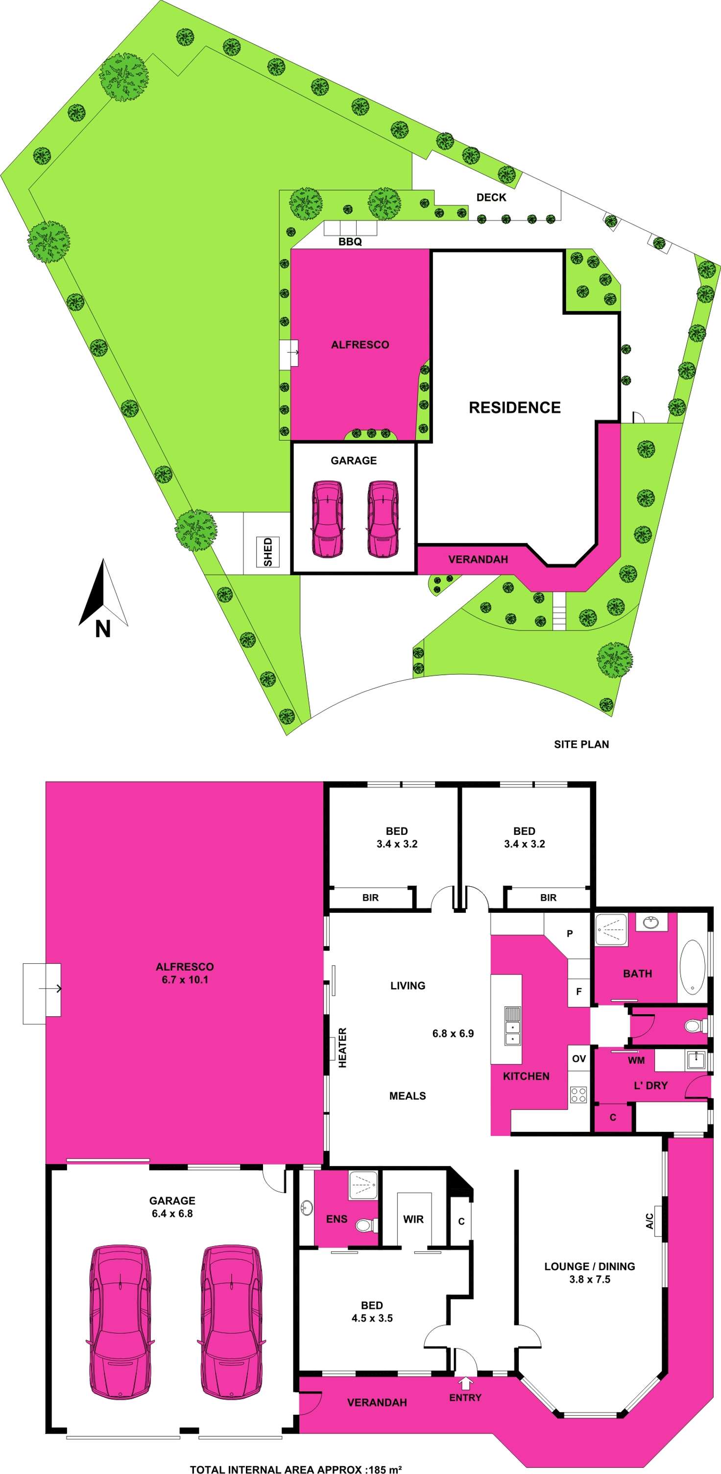 Floorplan of Homely house listing, 6 Jessica Place, Leopold VIC 3224