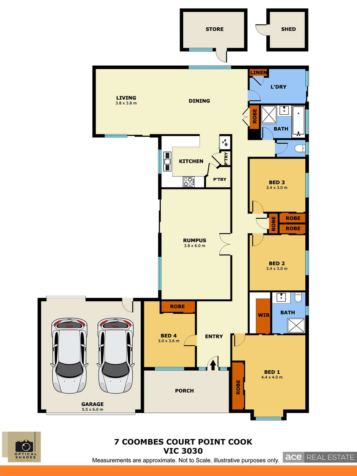 Floorplan of Homely house listing, 7 Coombes Court, Point Cook VIC 3030