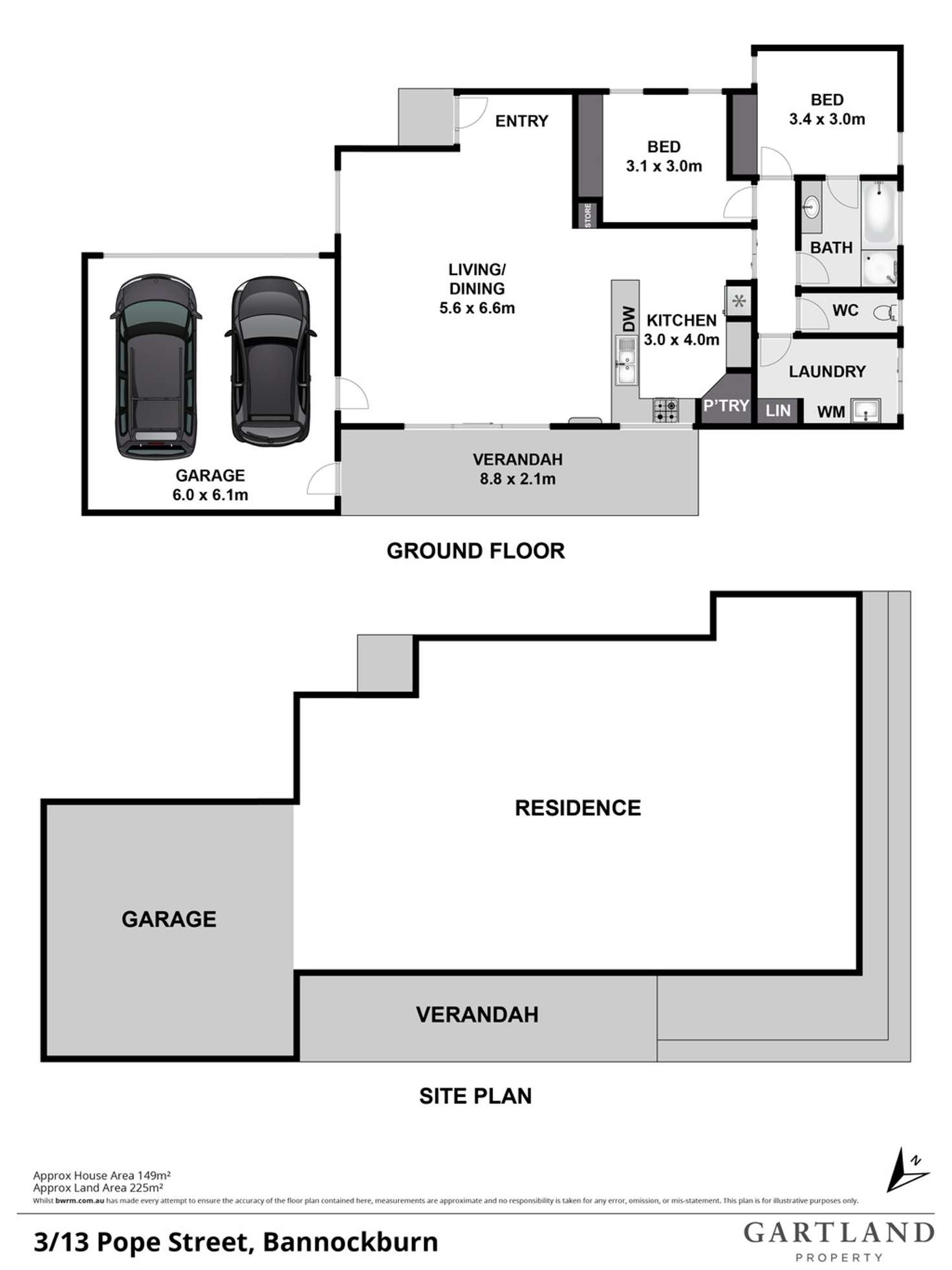 Floorplan of Homely unit listing, 3/13 Pope Street, Bannockburn VIC 3331