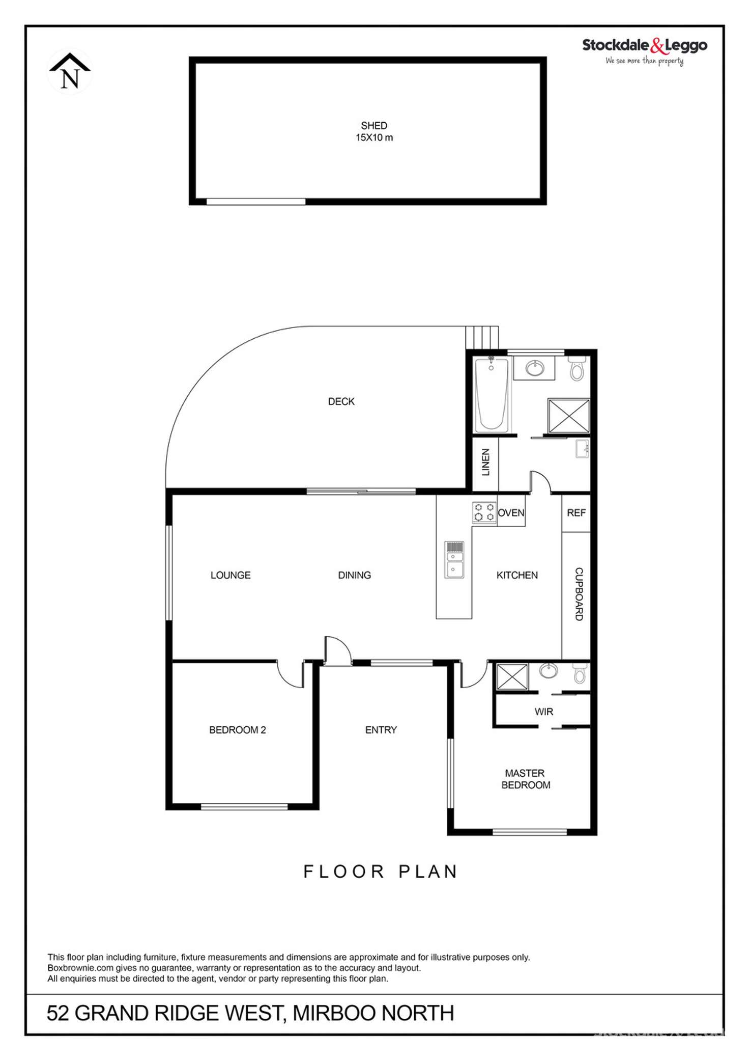 Floorplan of Homely house listing, 52 Grand Ridge West, Mirboo North VIC 3871