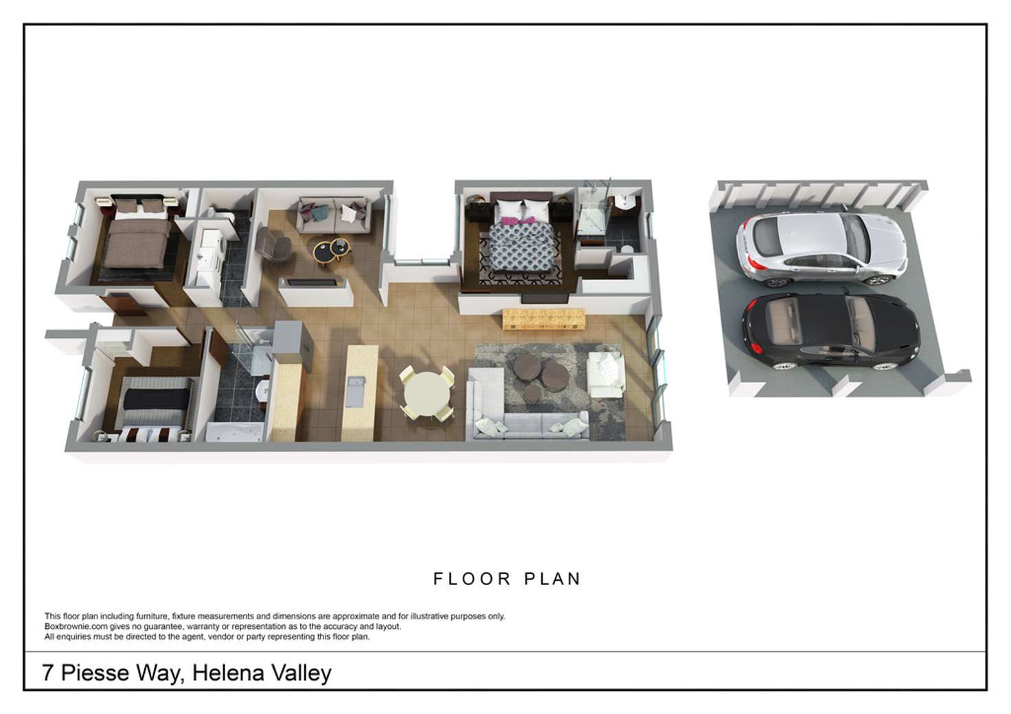 Floorplan of Homely house listing, 7 Piesse Way, Helena Valley WA 6056