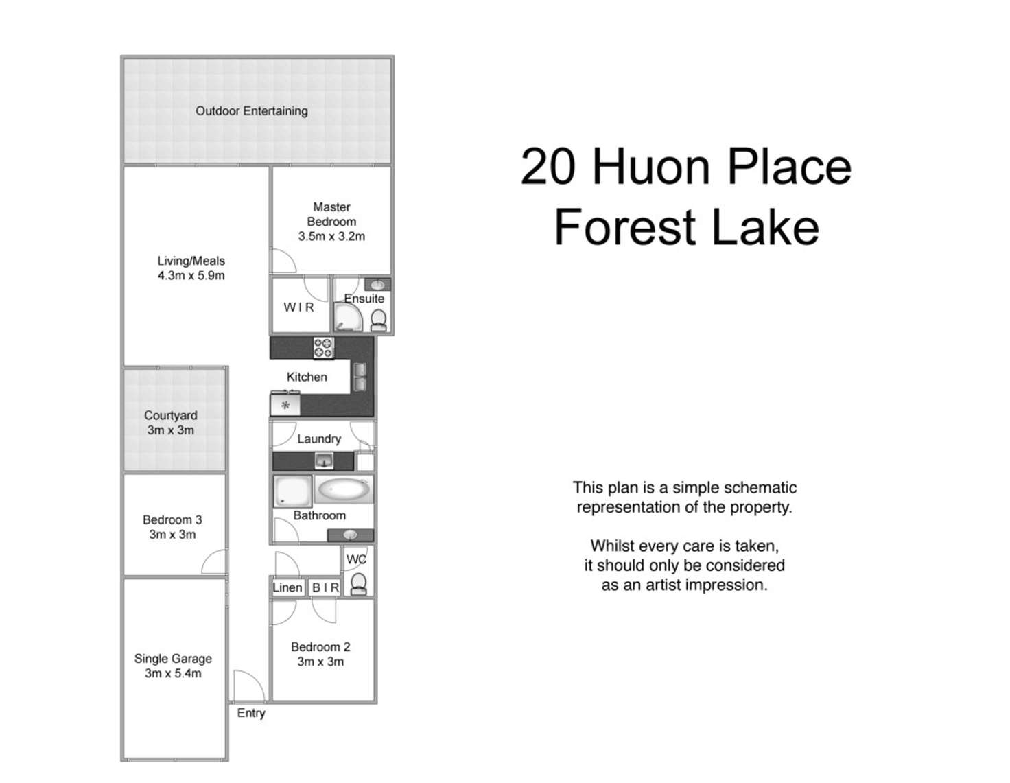 Floorplan of Homely house listing, 20 Huon Place, Forest Lake QLD 4078