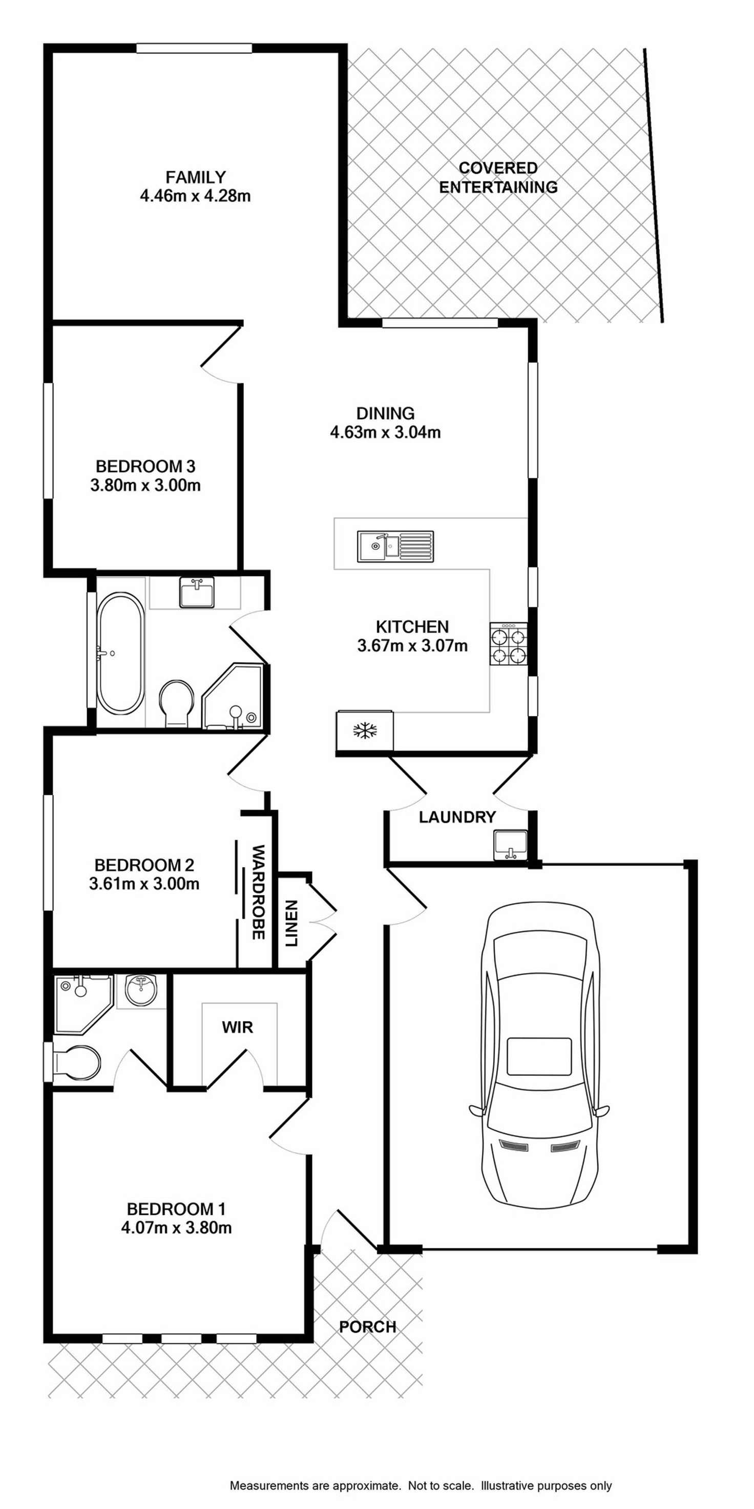 Floorplan of Homely house listing, 48 Gilchrist Drive, Campbelltown NSW 2560