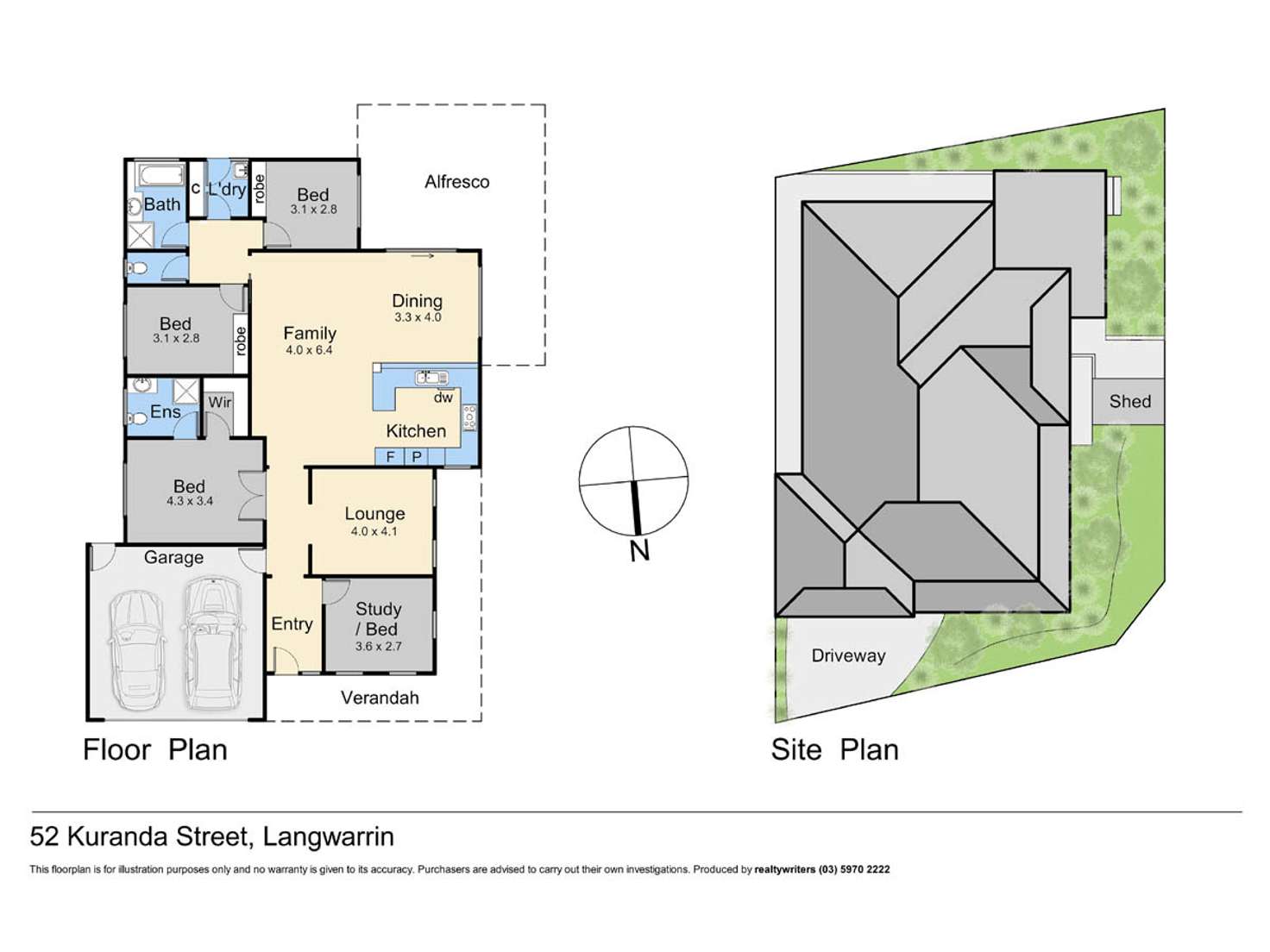 Floorplan of Homely house listing, 52 Kuranda Street, Langwarrin VIC 3910