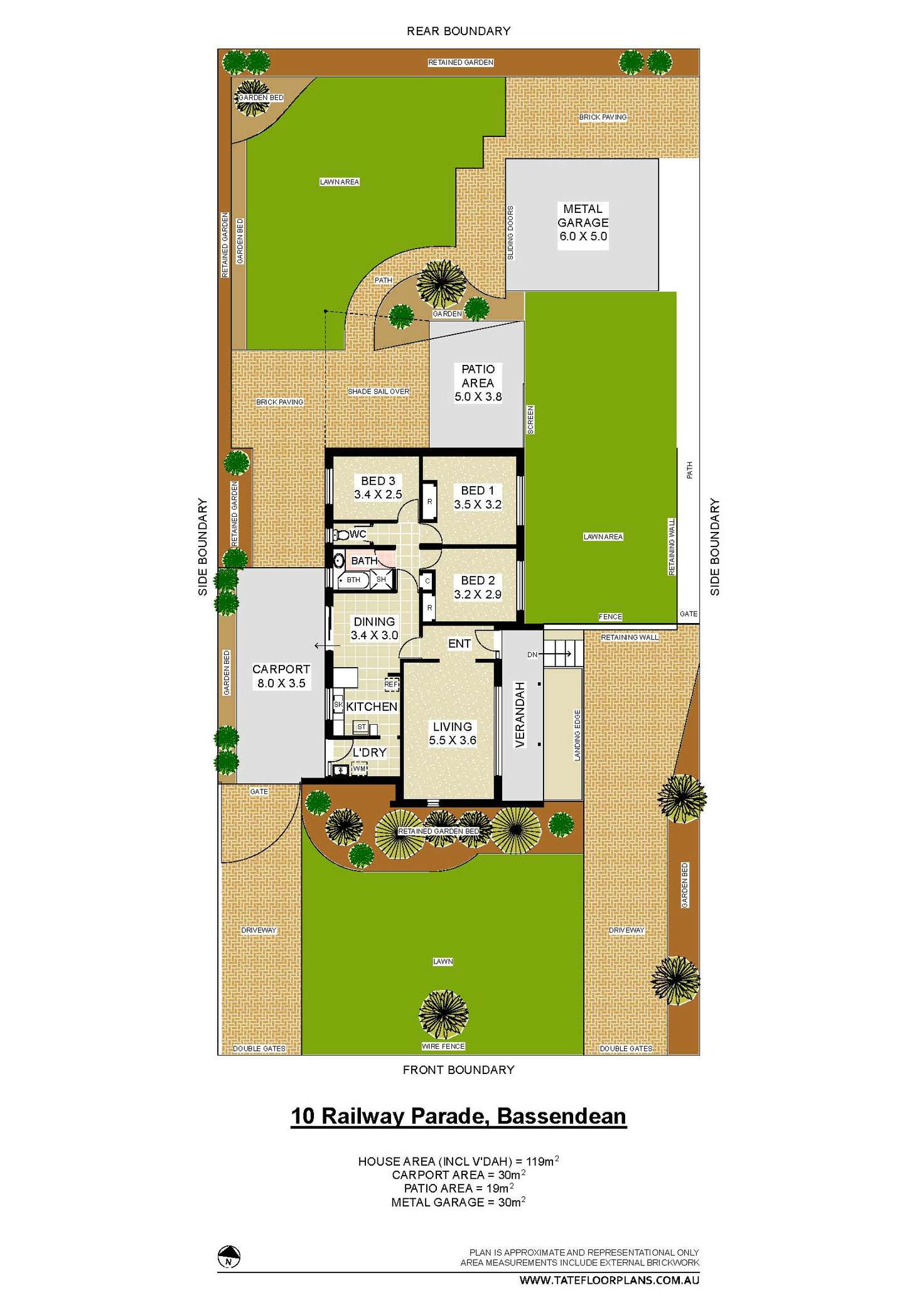 Floorplan of Homely house listing, 10 Railway Parade, Bassendean WA 6054