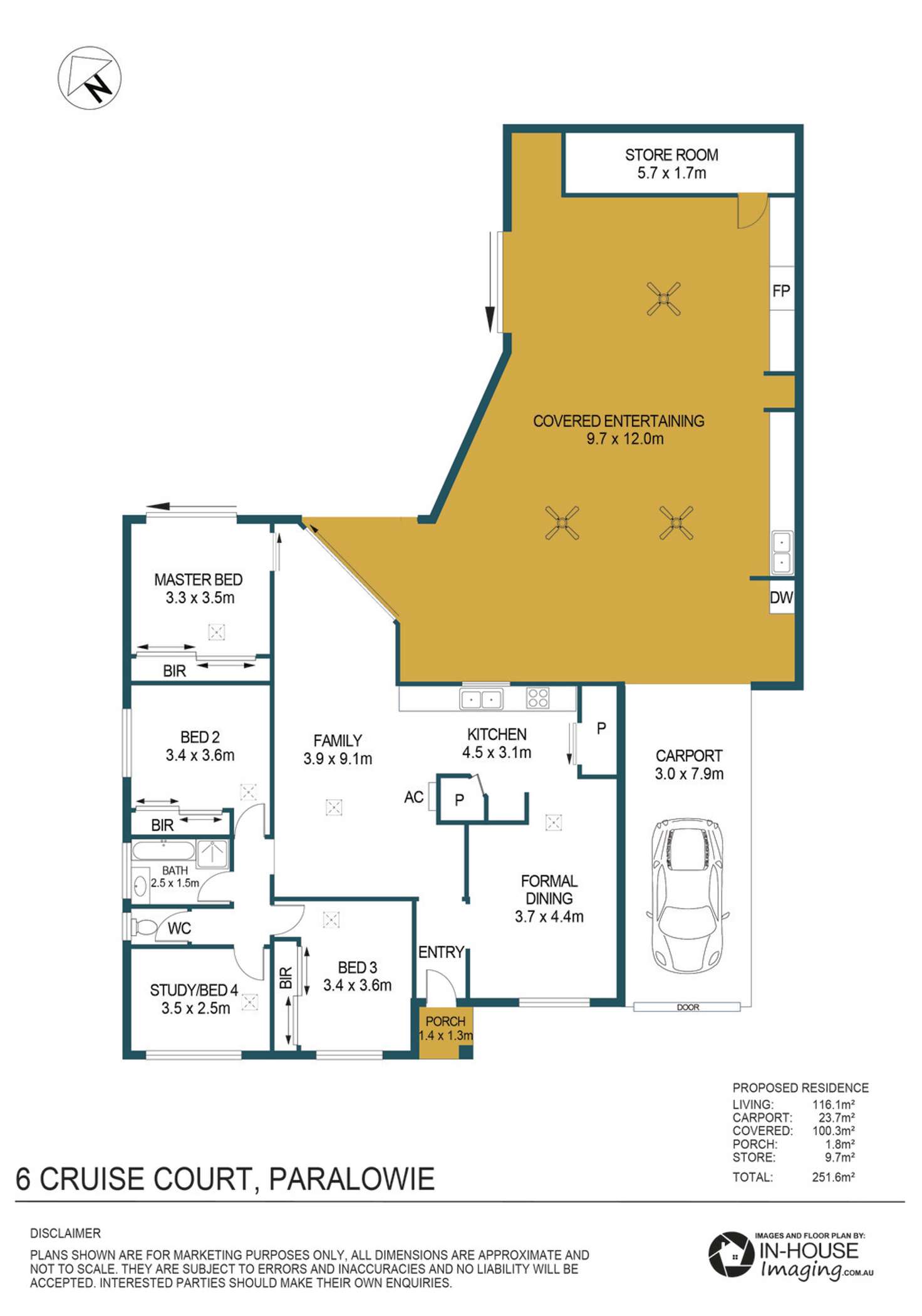 Floorplan of Homely house listing, 6 Cruise Court, Paralowie SA 5108