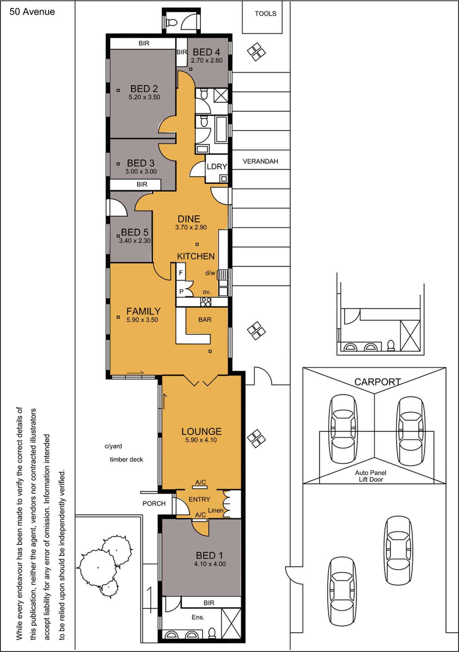 Floorplan of Homely house listing, 50 Avenue Road, Glynde SA 5070