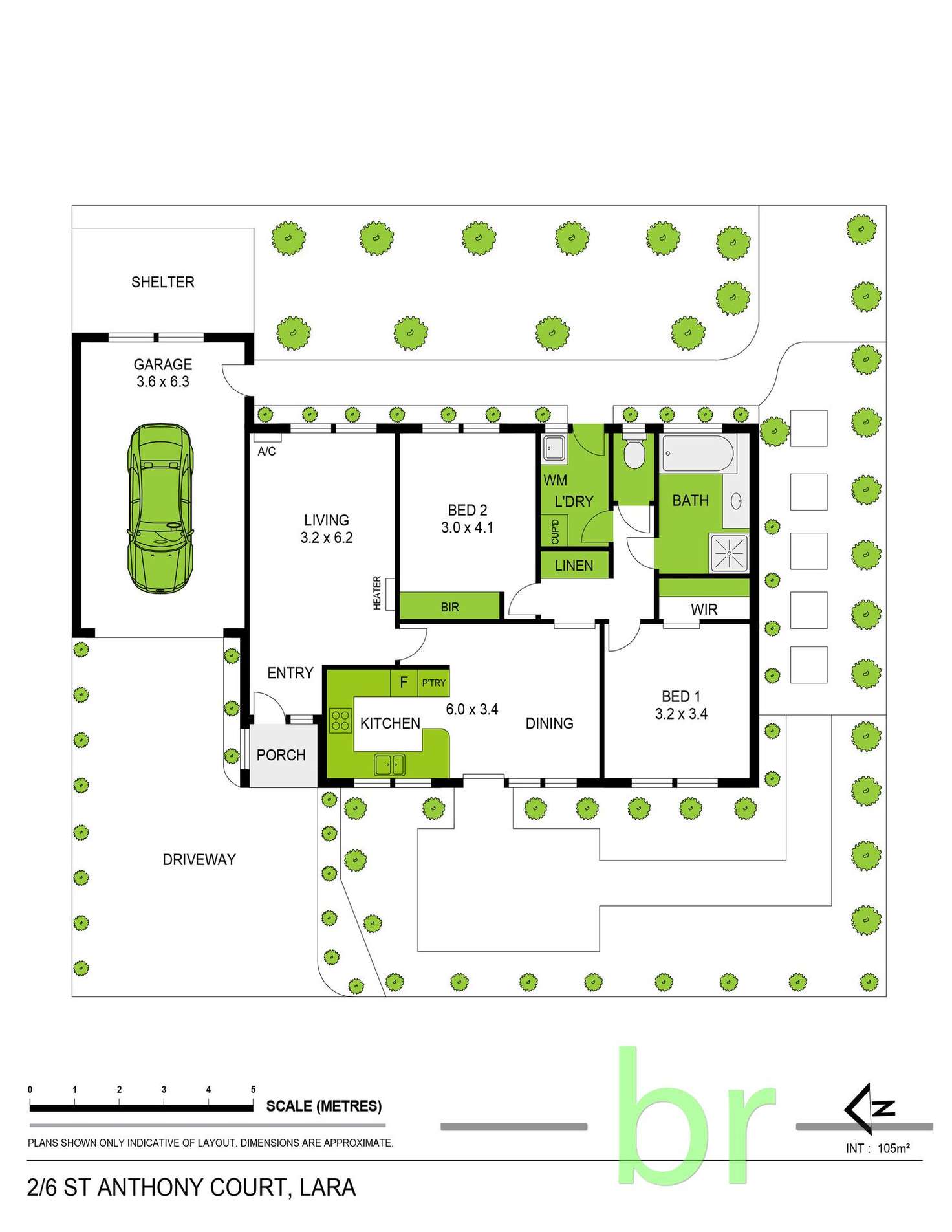 Floorplan of Homely house listing, 2/6 St Anthony Court, Lara VIC 3212