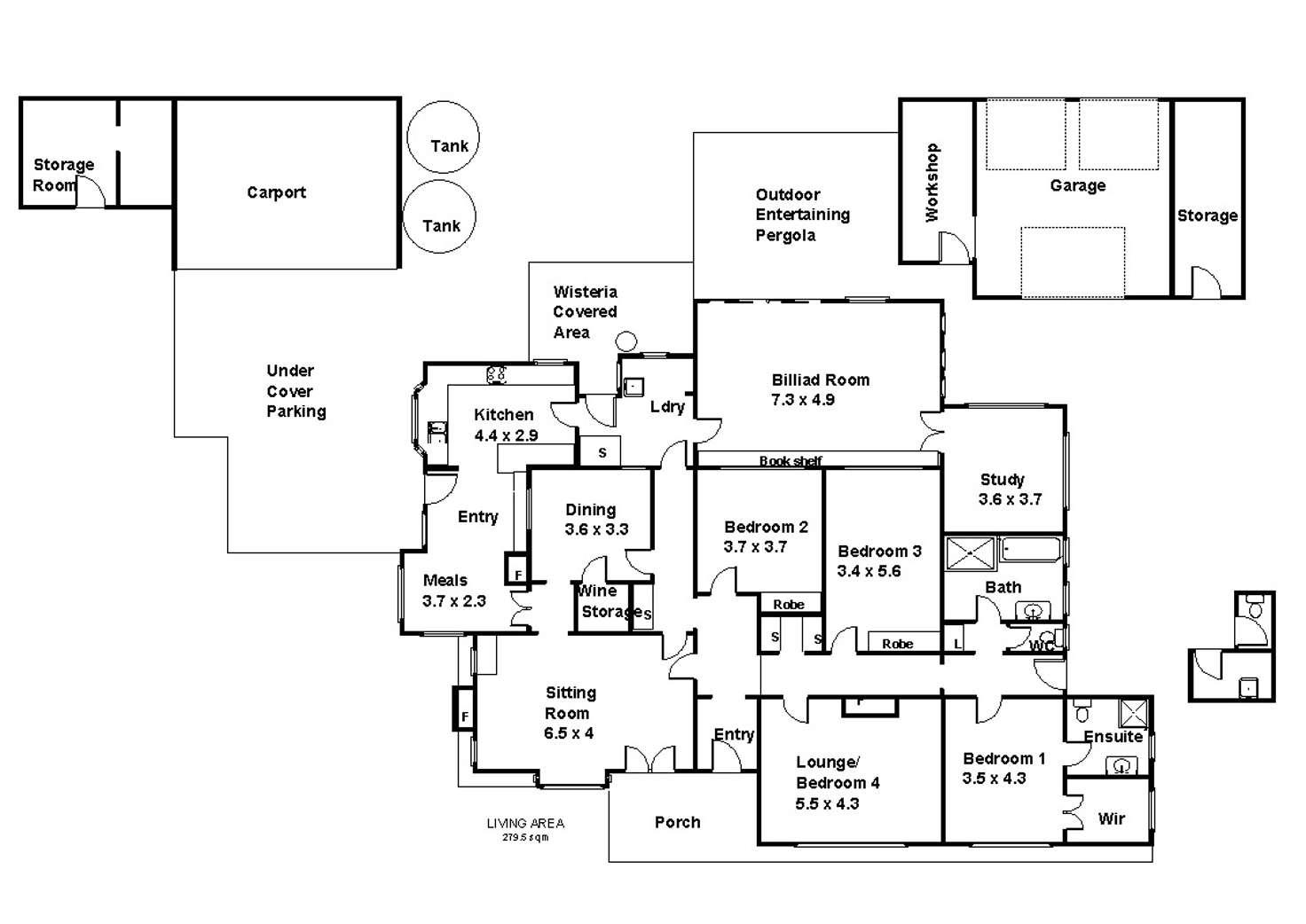 Floorplan of Homely house listing, 189 Ral Ral Avenue, Renmark SA 5341