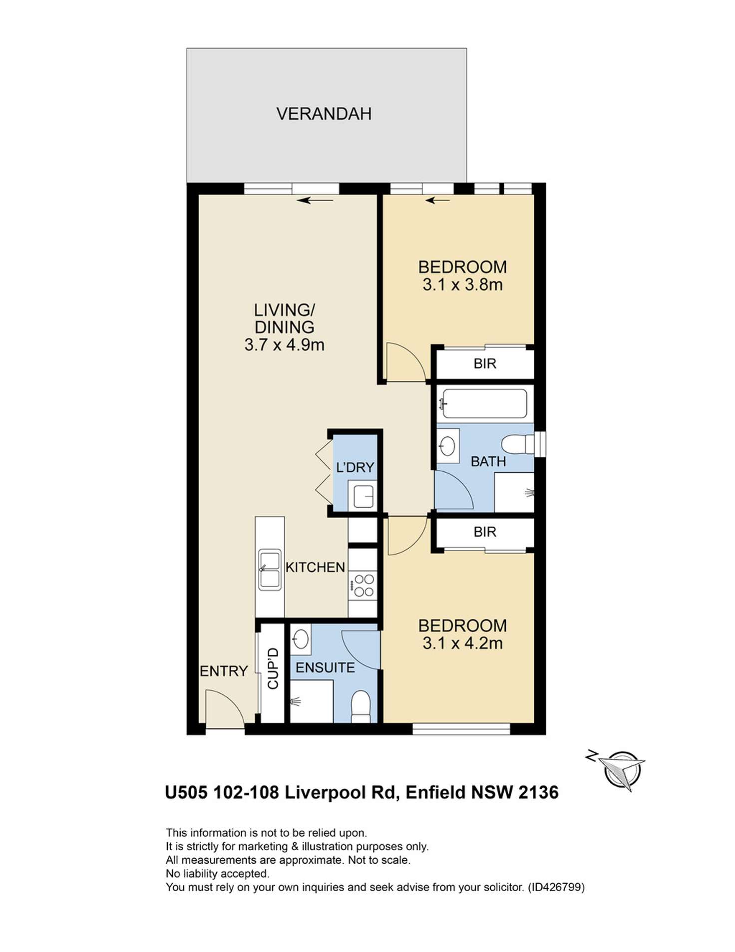 Floorplan of Homely apartment listing, 505/102-108 Liverpool Road,, Enfield NSW 2136