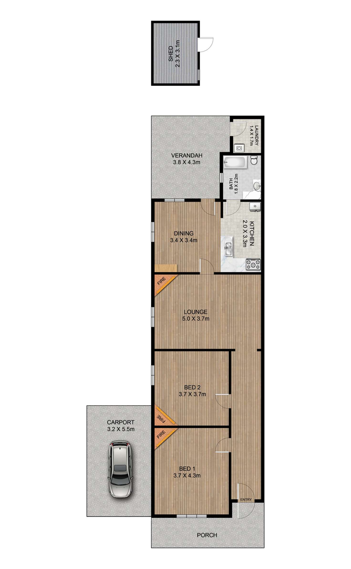 Floorplan of Homely house listing, 29 Lurline Street, Mile End SA 5031