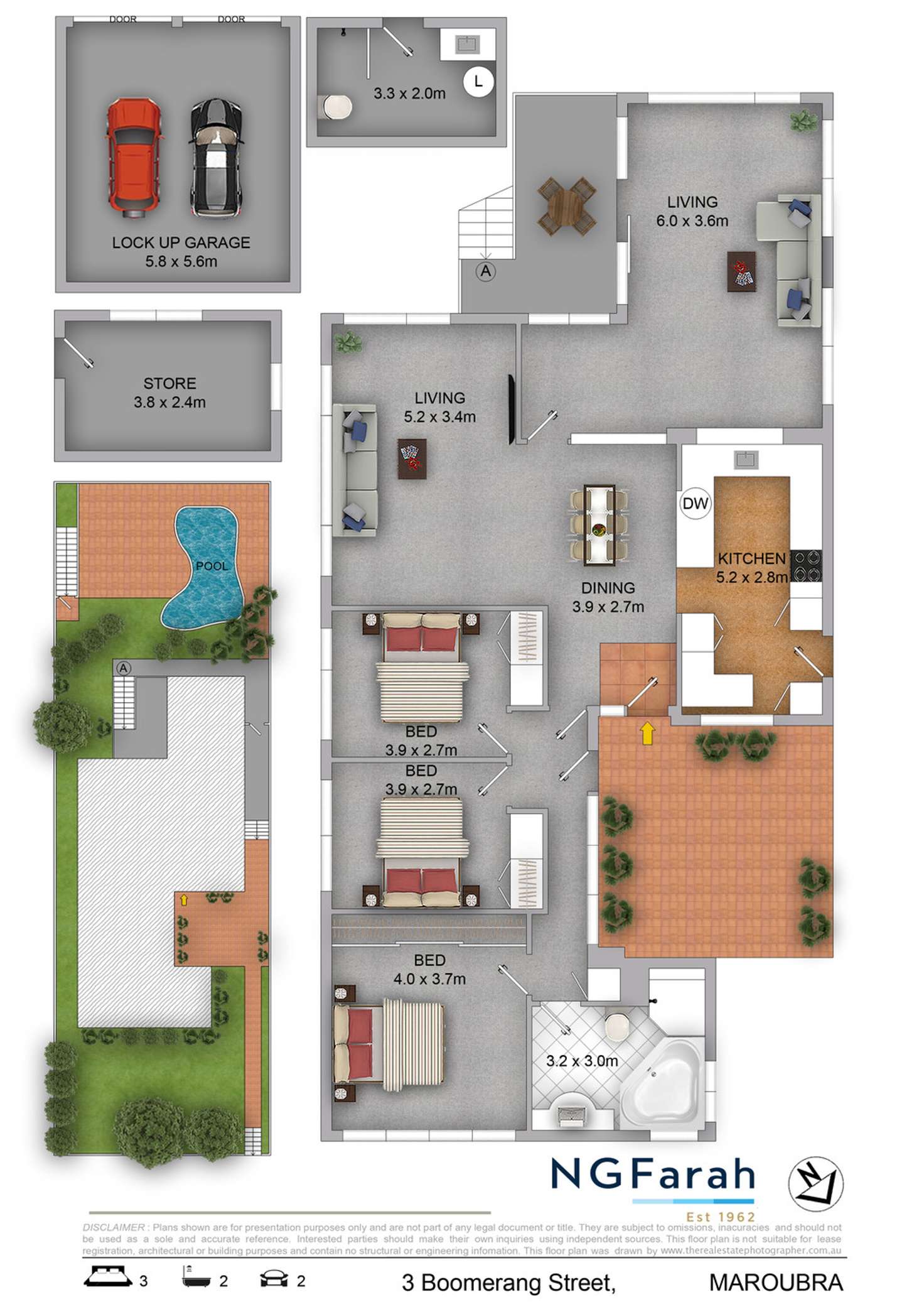 Floorplan of Homely house listing, 3 Boomerang Street, Maroubra NSW 2035