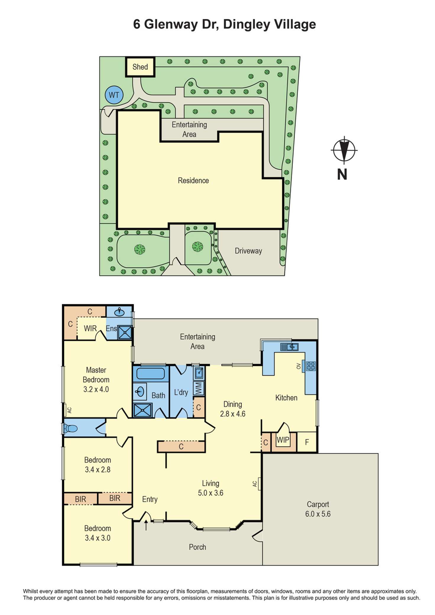 Floorplan of Homely house listing, 6 Glenway Drive, Dingley Village VIC 3172