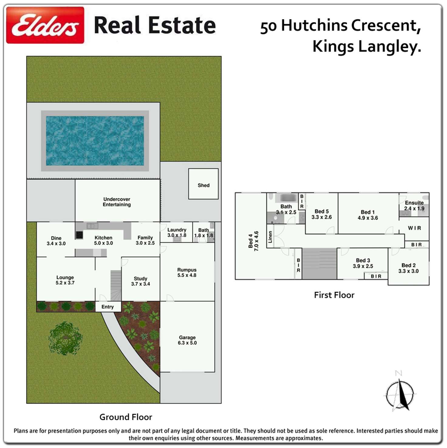 Floorplan of Homely house listing, 50 Hutchins Crescent, Kings Langley NSW 2147