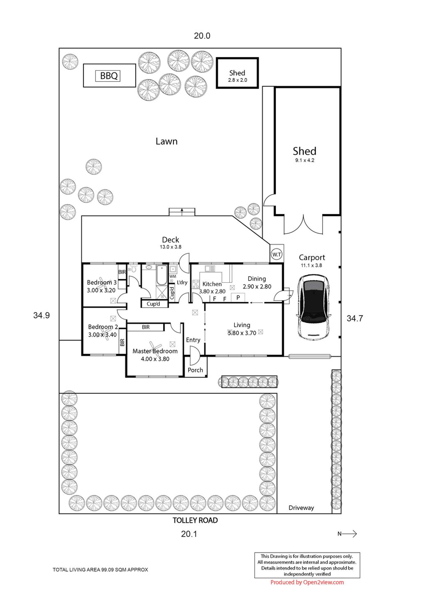 Floorplan of Homely house listing, 22 Tolley Road, Hope Valley SA 5090
