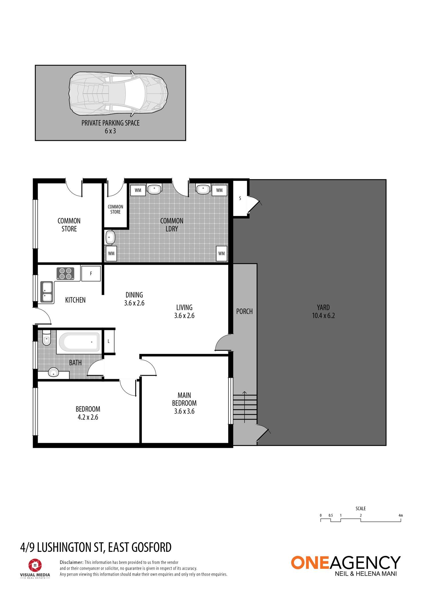 Floorplan of Homely villa listing, 4/9 Lushington Street, East Gosford NSW 2250