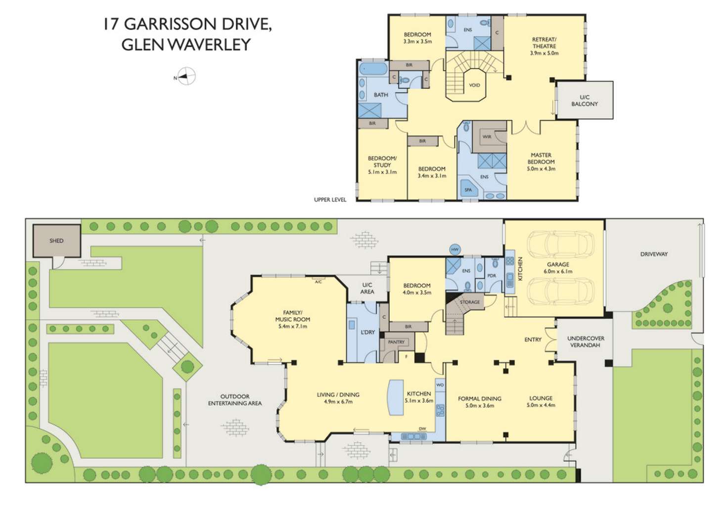 Floorplan of Homely house listing, 17 Garrisson Drive, Glen Waverley VIC 3150