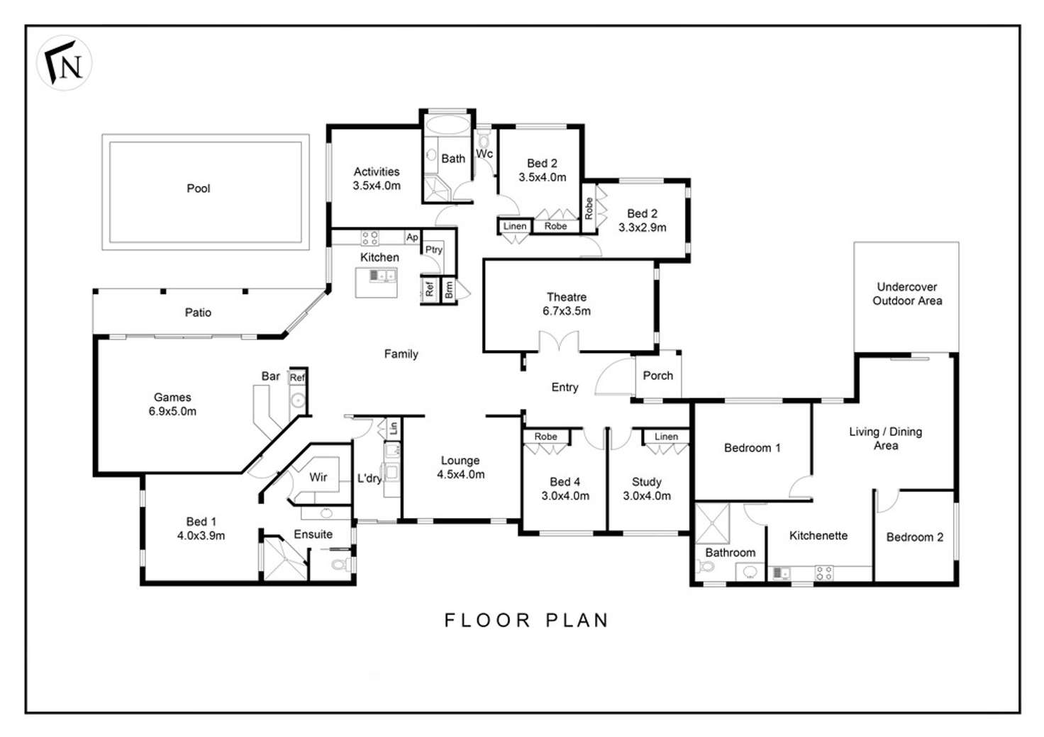 Floorplan of Homely house listing, 5 Komodo Court, Kawana Island QLD 4575