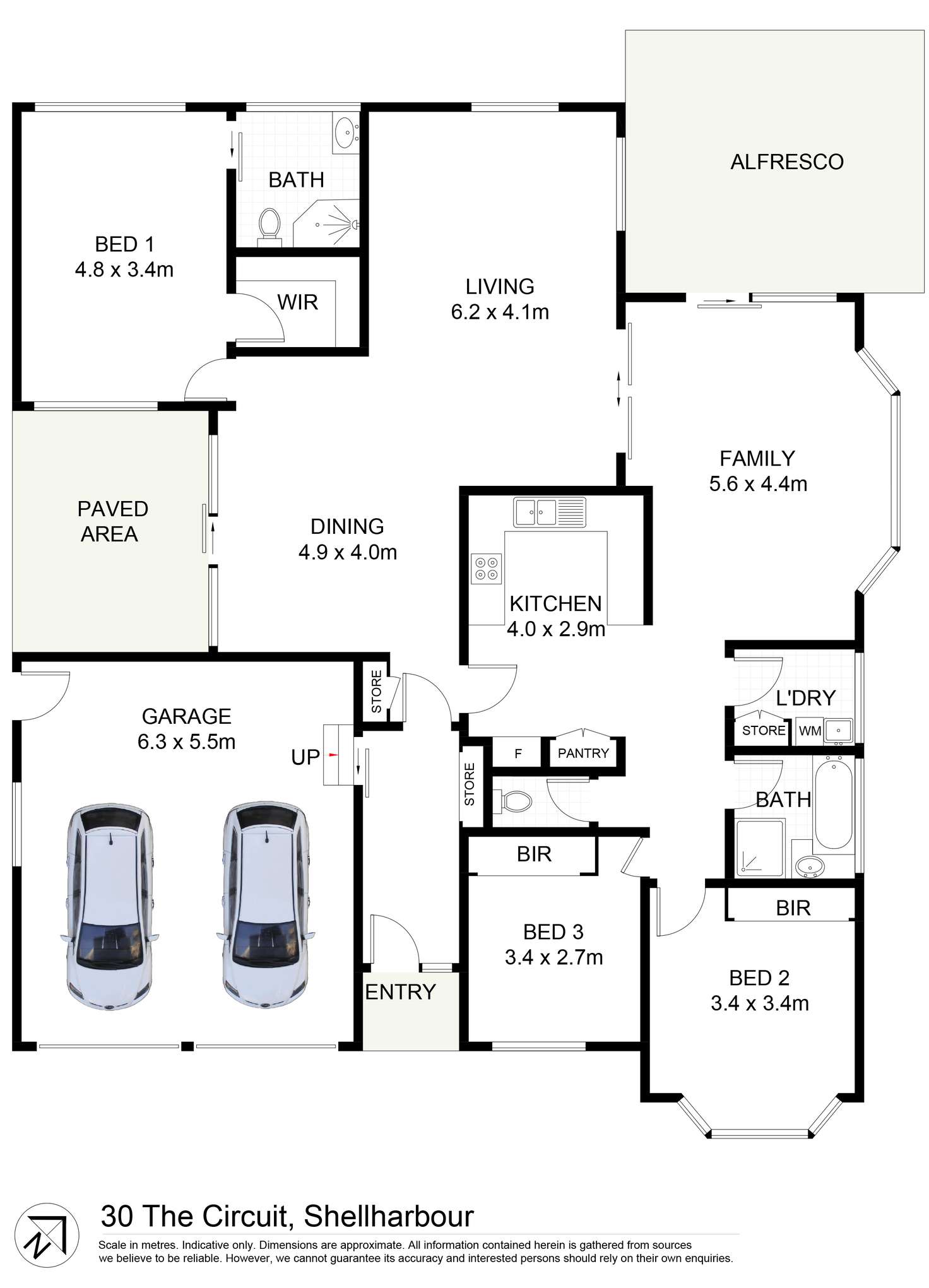Floorplan of Homely house listing, 30 THE CIRCUIT, Shellharbour NSW 2529