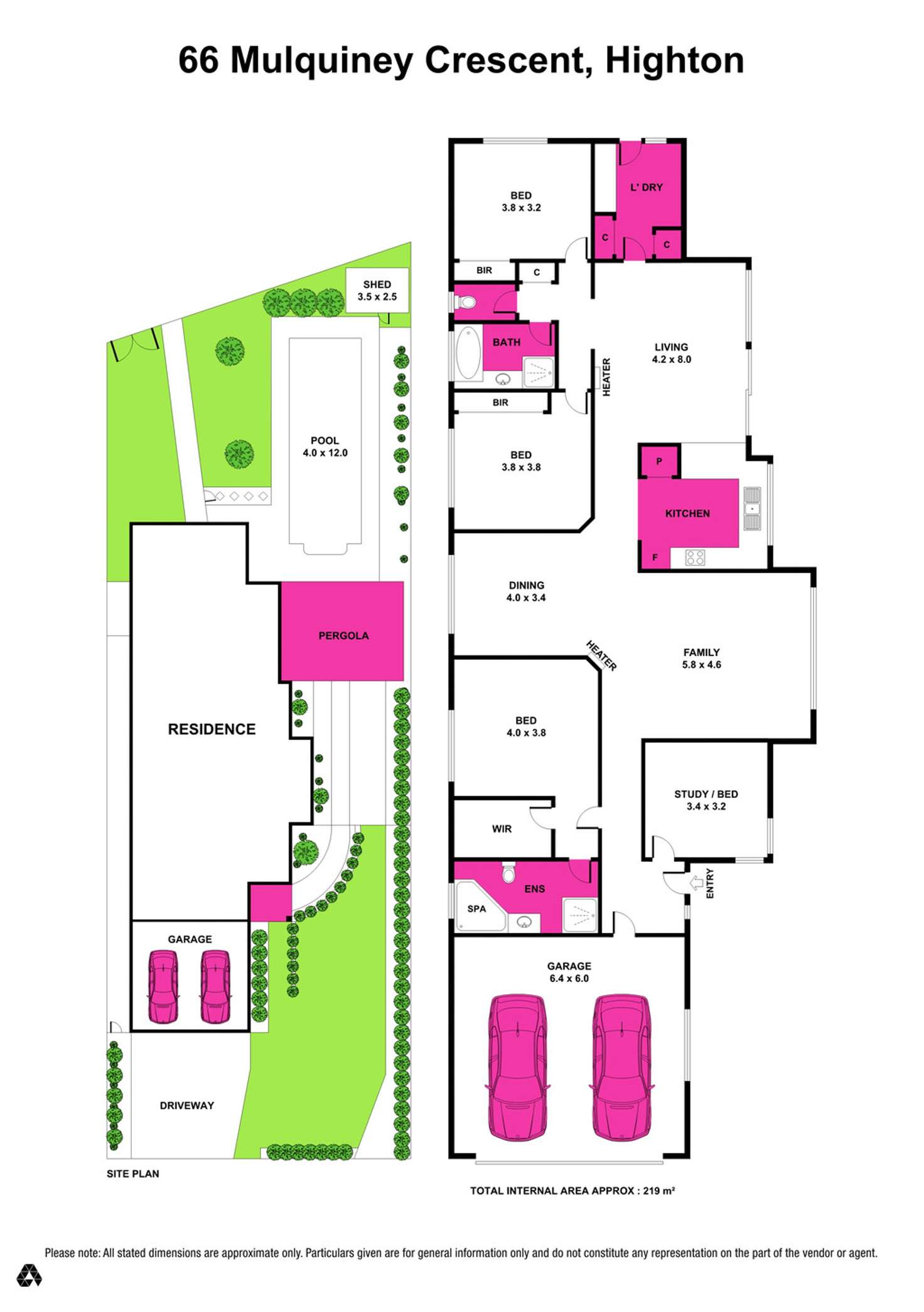 Floorplan of Homely house listing, 66 Mulquiney Crescent, Highton VIC 3216