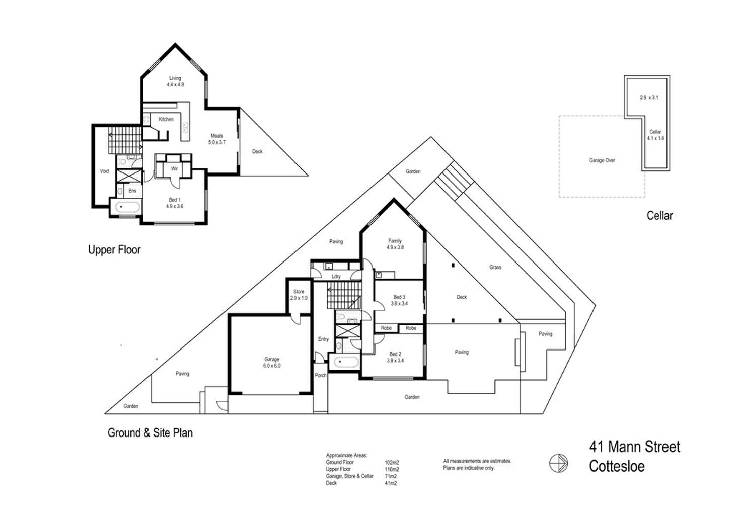 Floorplan of Homely house listing, 41 Mann Street, Cottesloe WA 6011