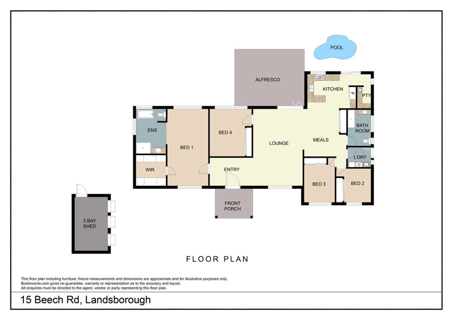 Floorplan of Homely house listing, 15 Beech Road, Landsborough QLD 4550